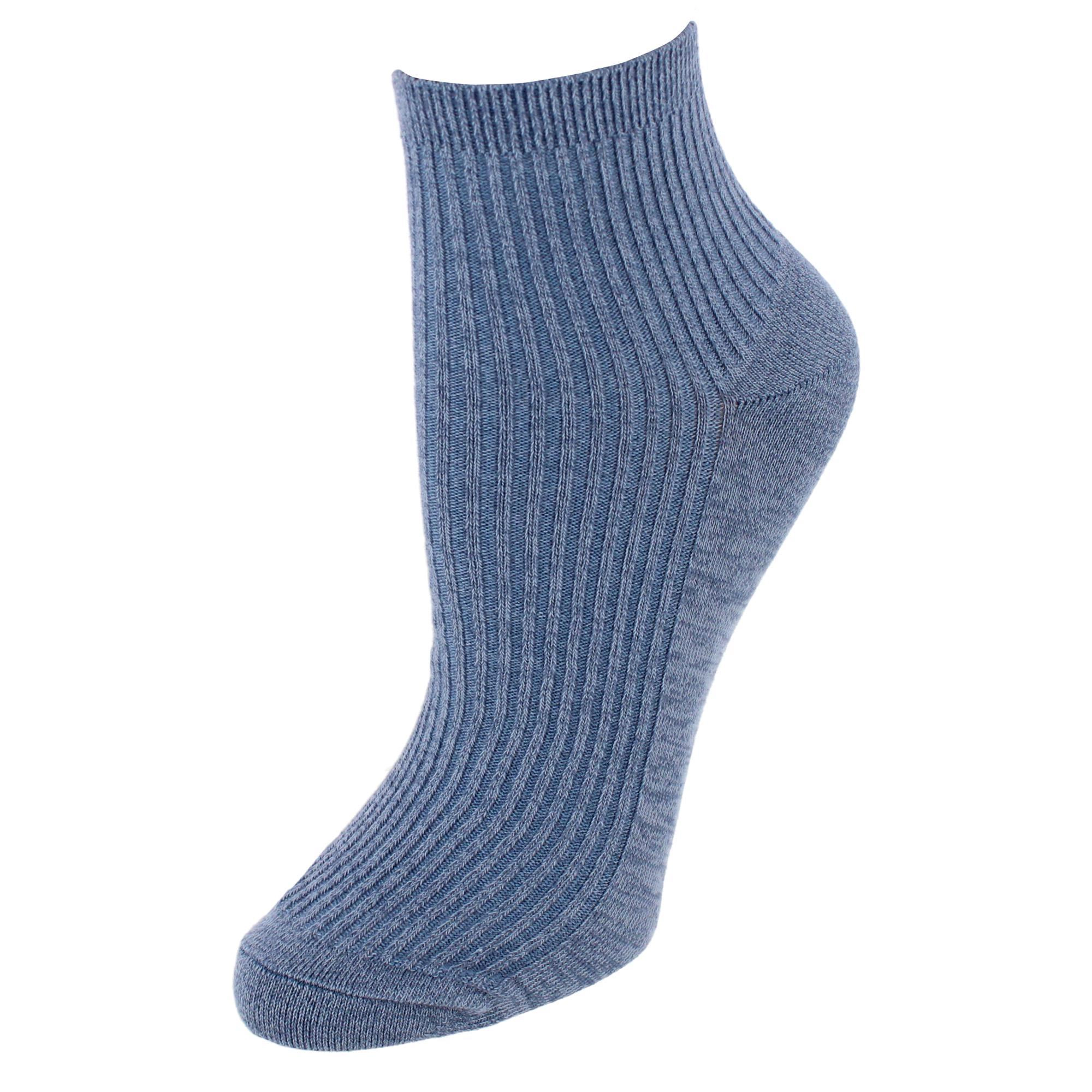 Gold Toe Women's Quarter Lenght Ribbed Comfort Seams Socks (6 Pairs)