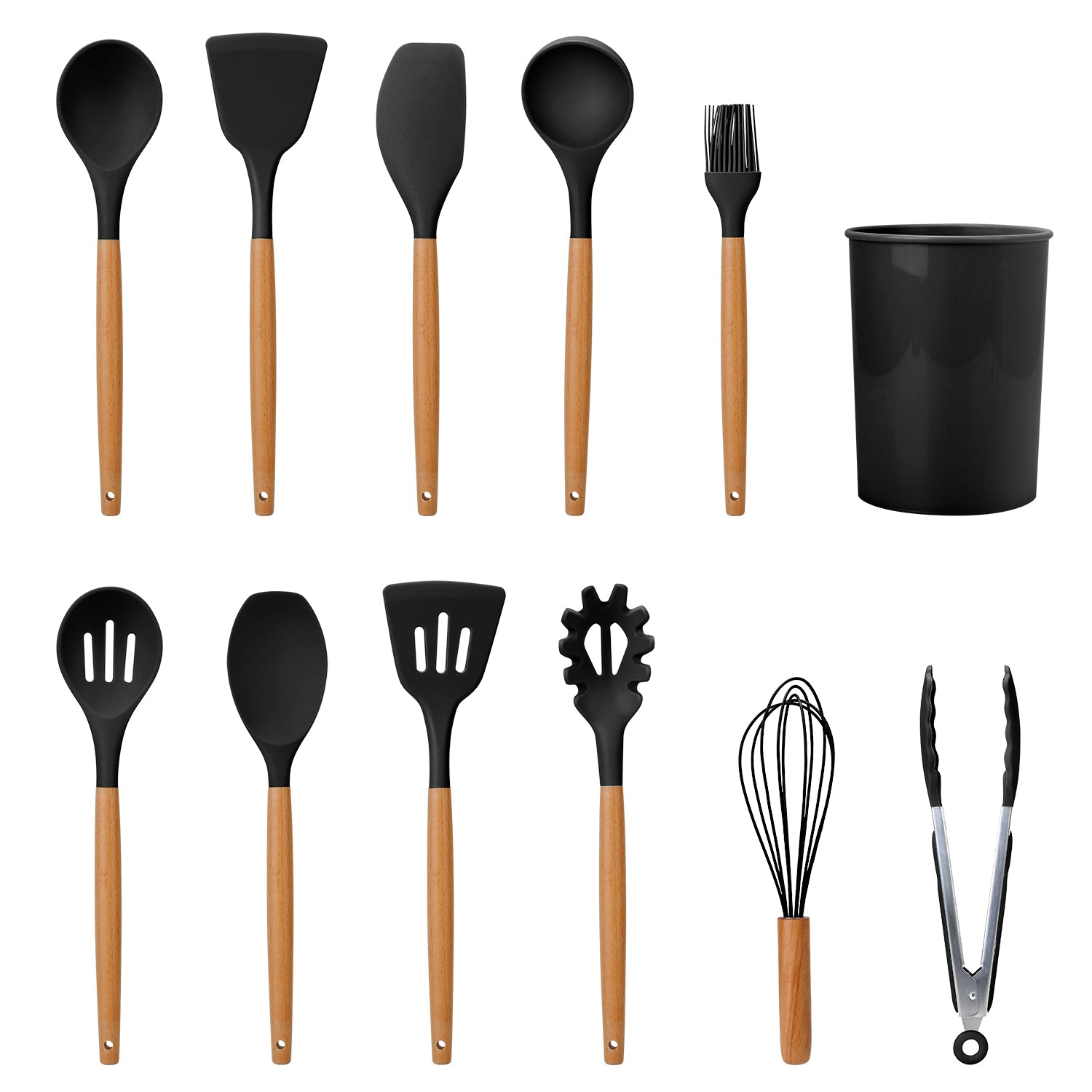 GBruno 11-Piece Silicone Cooking Utensil Set