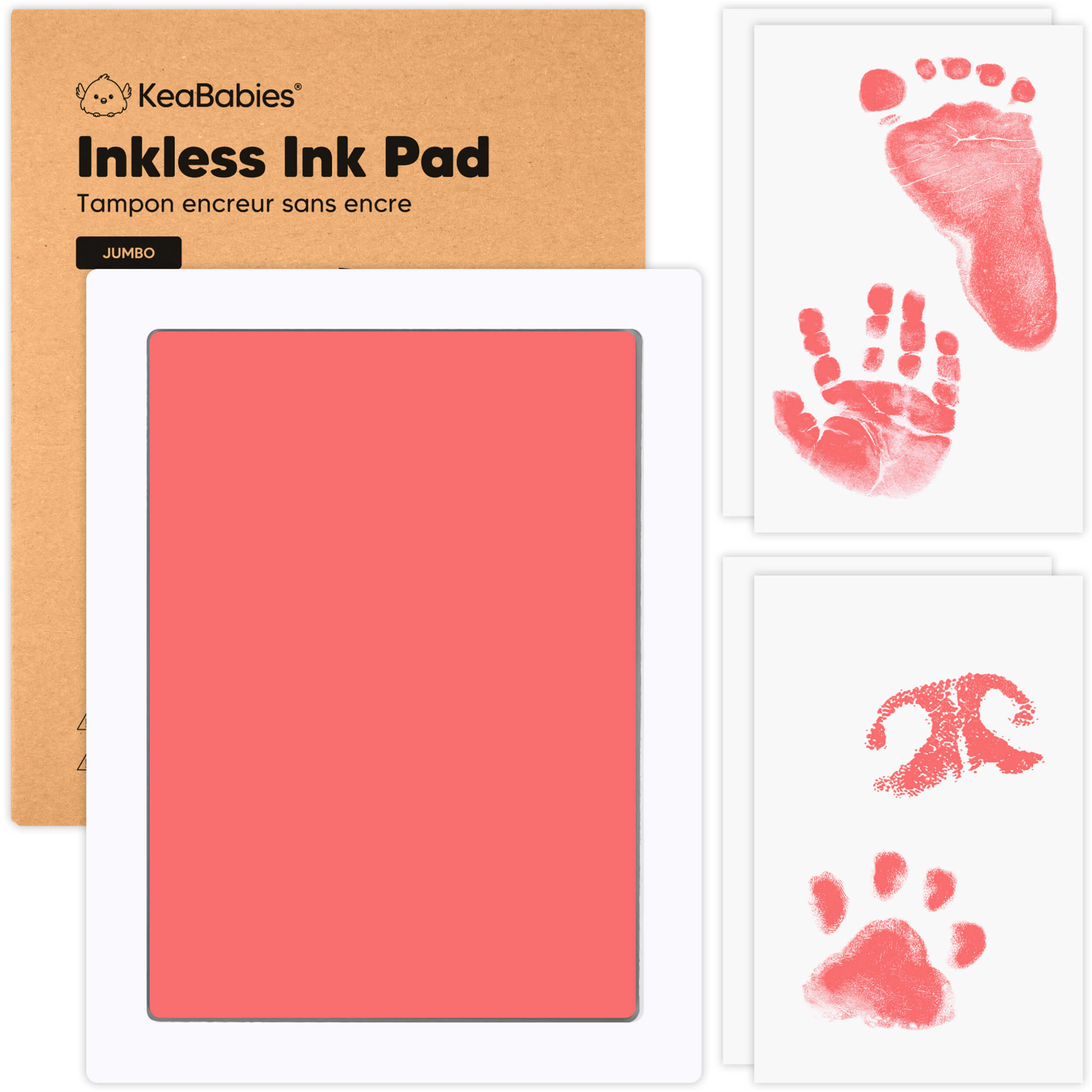 KeaBabies 1-Pack Inkless Ink Pad, Jumbo