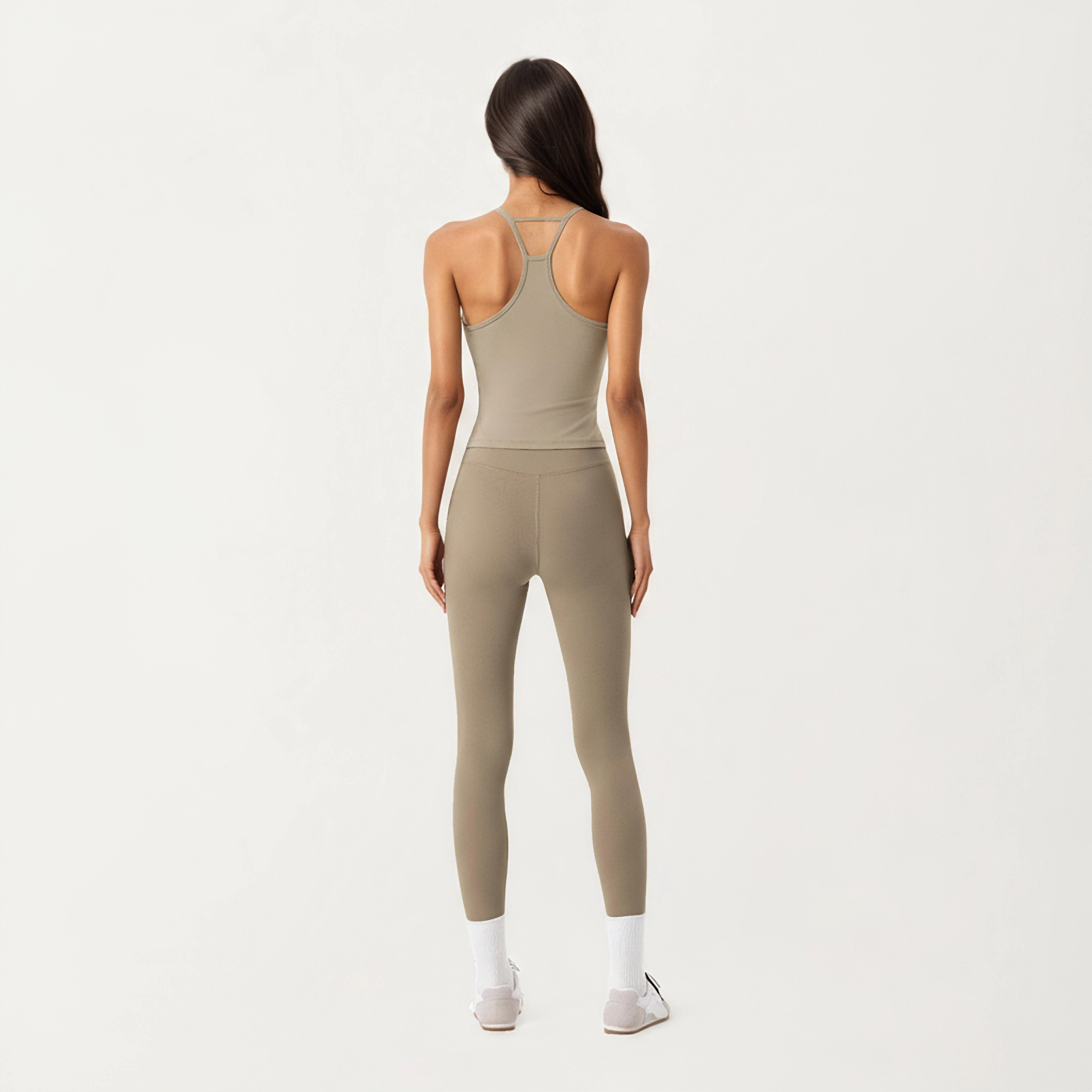 Anna-Kaci Women's Spaghetti Strap Scoop Neck Cami Top with Fitted Stretch Fabric and Minimalist Design
