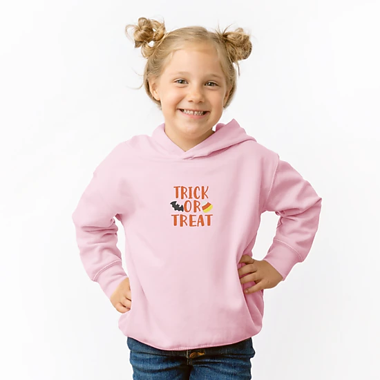 The Juniper Shop - Toddler Hoodie - Embroidered Candy Corn Trick or Treat