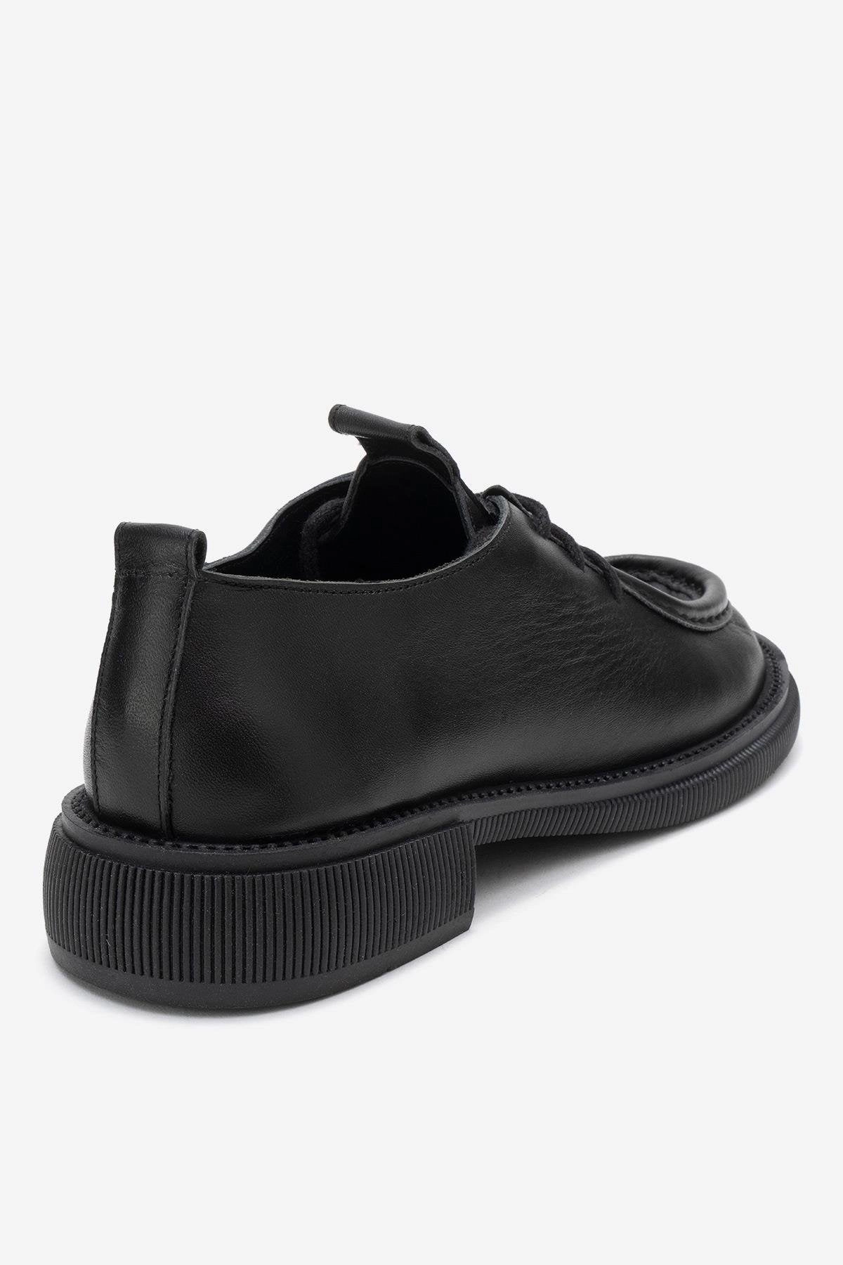 Forever & Always Womens Band Leather Lace Up Loafer