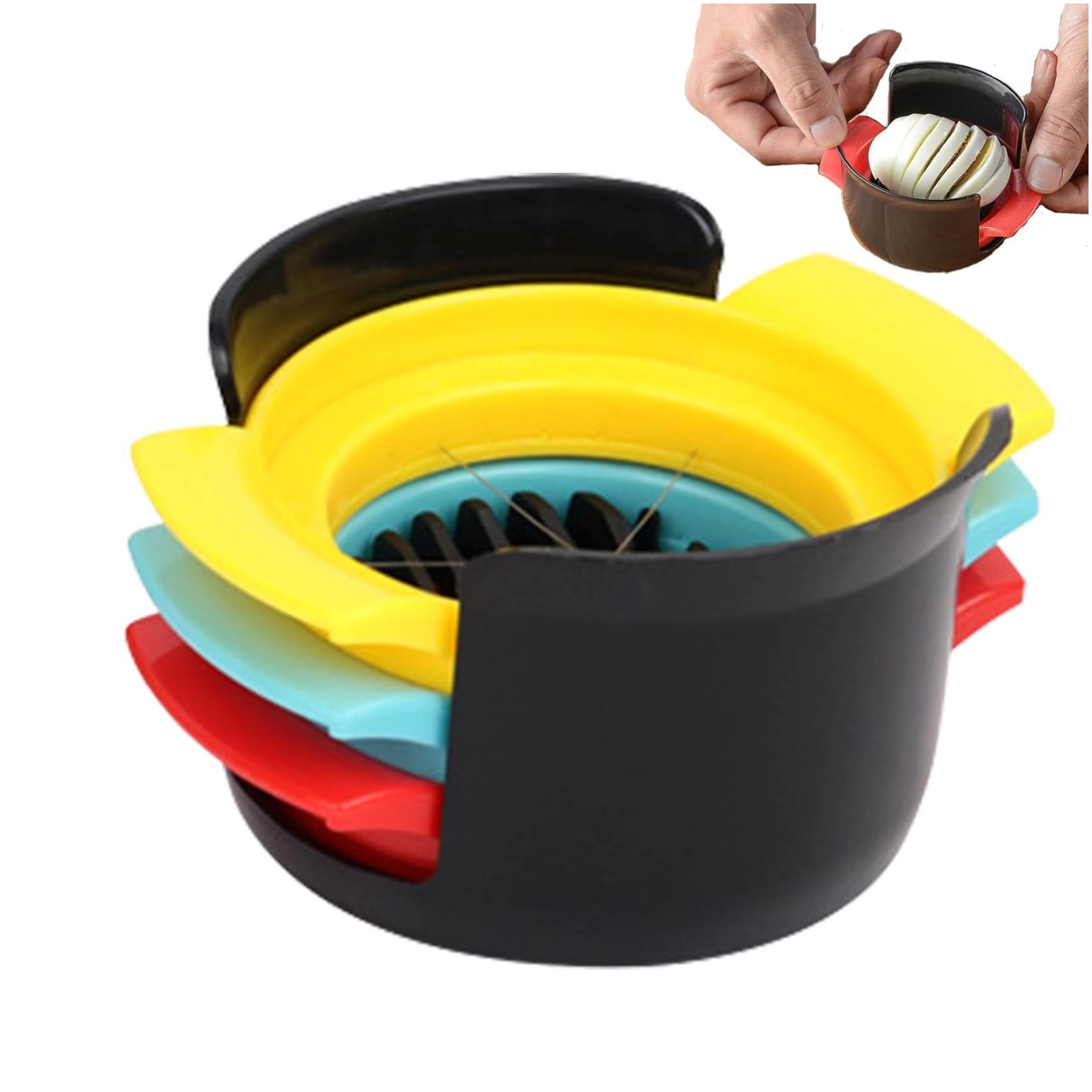 Stock Preferred 3 in 1 Egg Slicer for Hard Boiled Eggs with Non-Slip Base