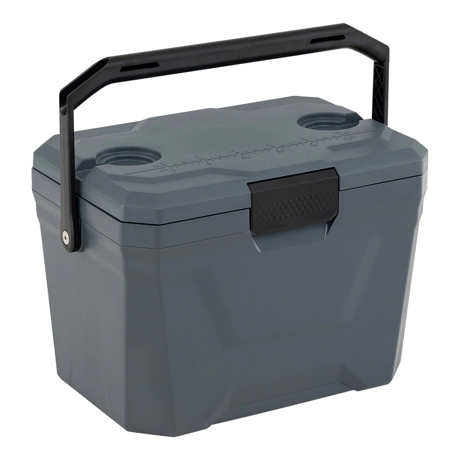 SUGIFT Triple-Layer Insulated Hard Shell Cooler Ice Chest 110-lb Capacity 21-Qt with 2 Cup Holders Blue/Gray/Pink/Tan