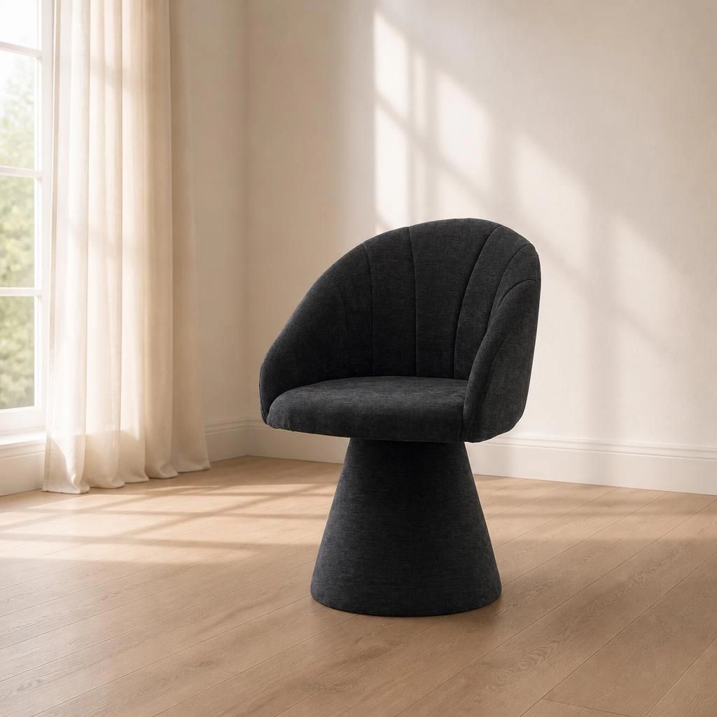 GOODSILO Upholstered Chenille Armless Accent Chair