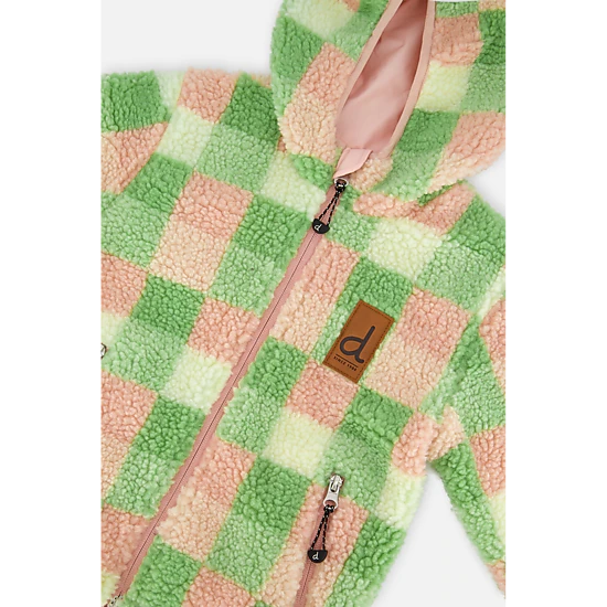 Deux par Deux Girls Sherpa and Water-Resistant Reversible Mid-Season Jacket