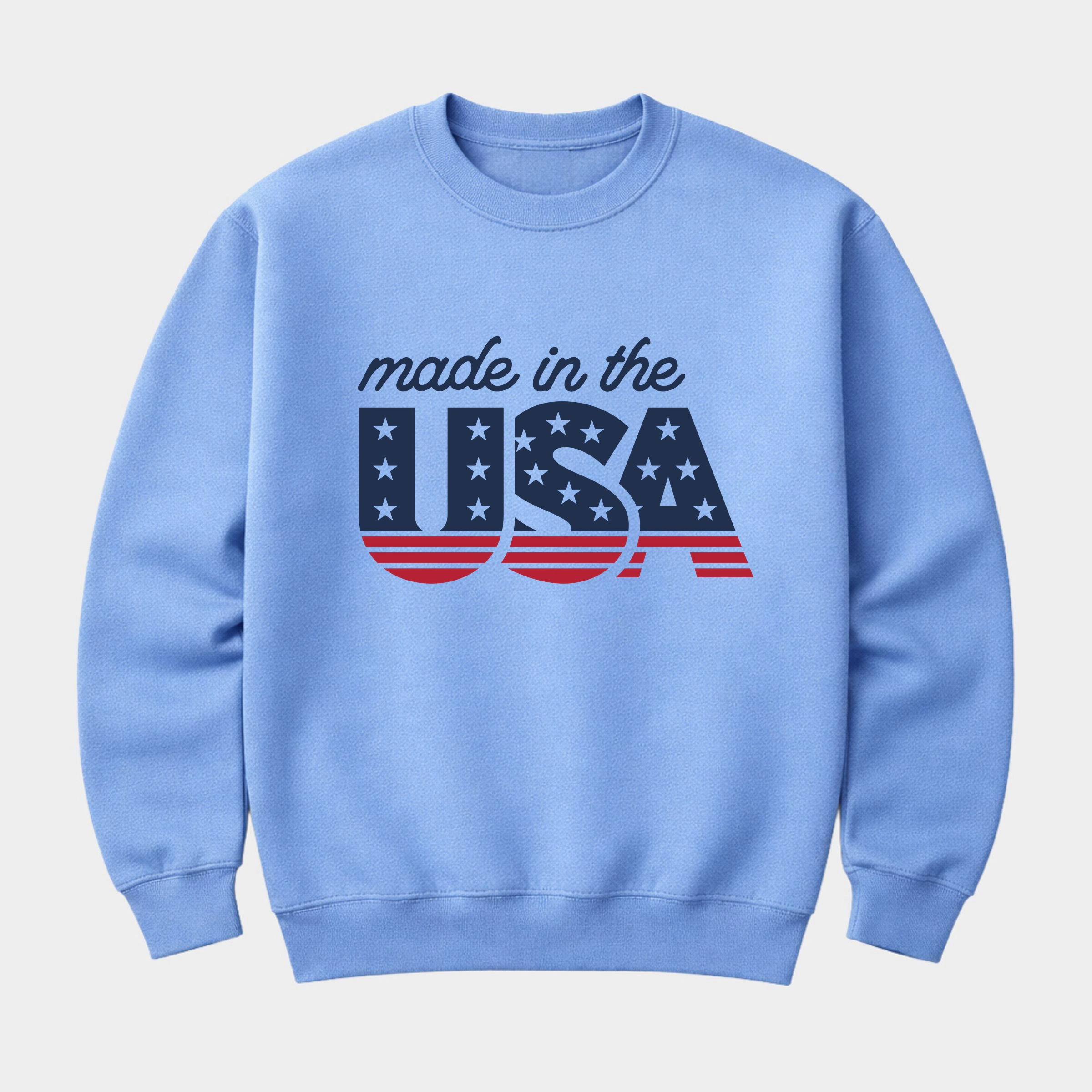Simply Sage Market - Made The USA Blue  Women's Graphic Sweatshirt