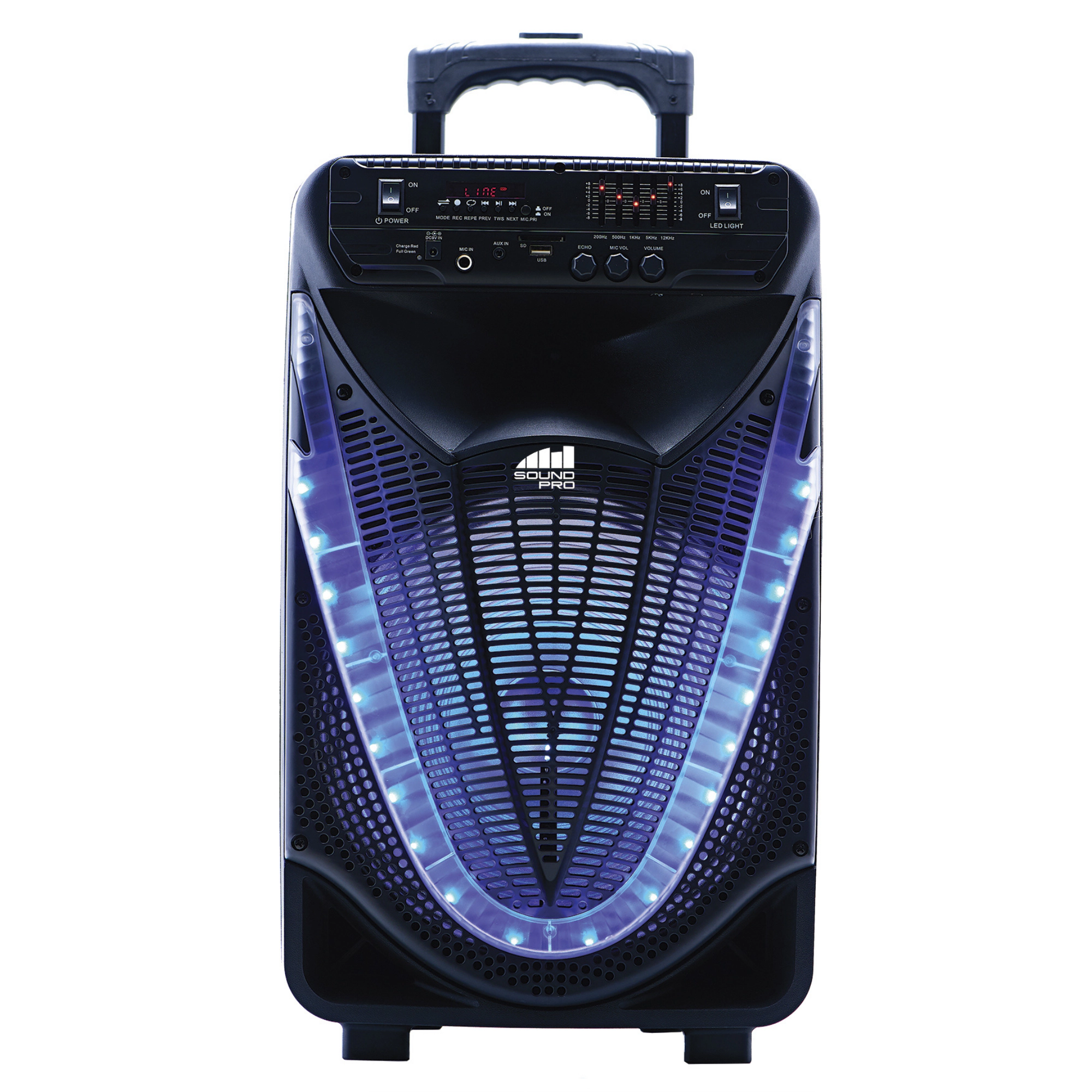 Naxa Portable 12 inch Bluetooth Party Speaker with Disco Light
