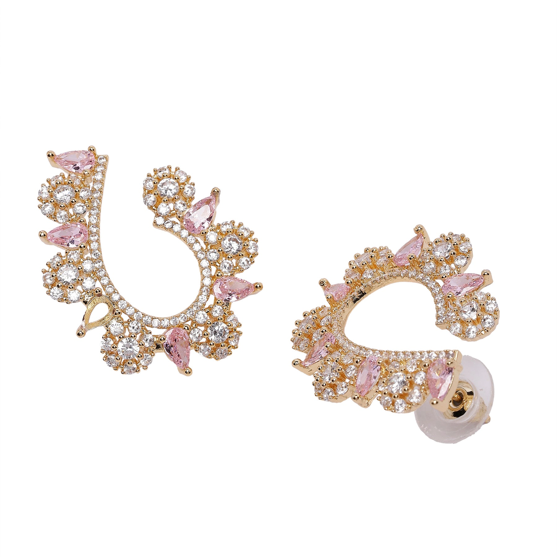 AGP PARIS Womens Twirling Petal Earrings