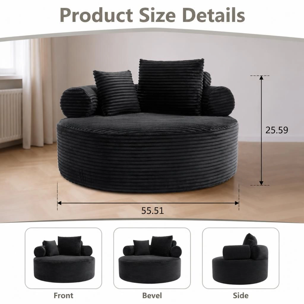 GOODSILO Convertible Multi Function Foldable Upholstered Sofa Bed