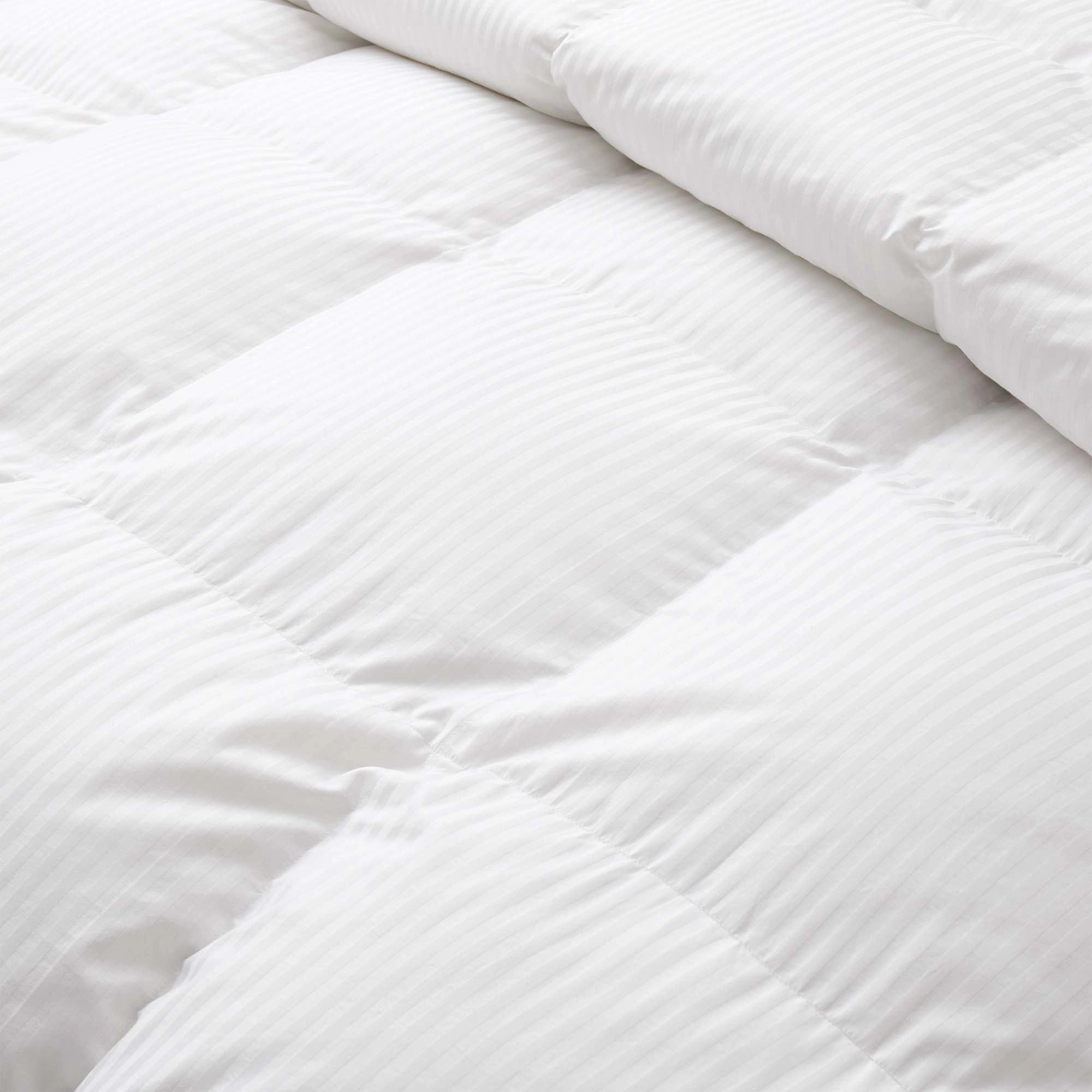 Unikome 90% White Goose Down Comforter, 800 Fill Power with Cotton Cover and Baffle Box Design Made in Germany
