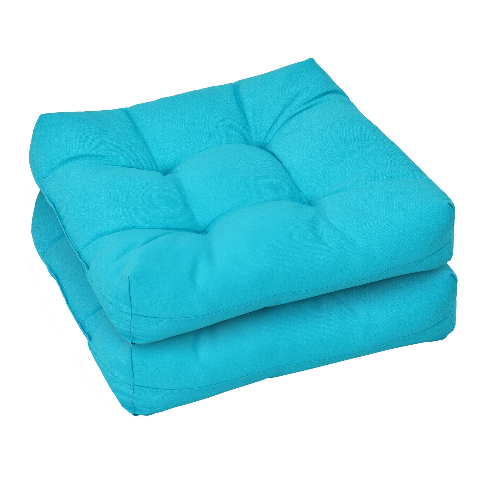 SlickBlue Square Patio Furniture Seat Cushions with Cotton Filling