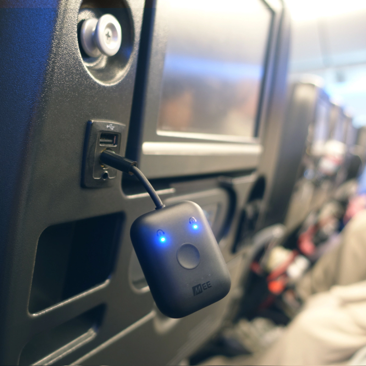 MEE Audio Connect Air In-Flight Bluetooth Wireless Transmitter for AirPods & Headphones