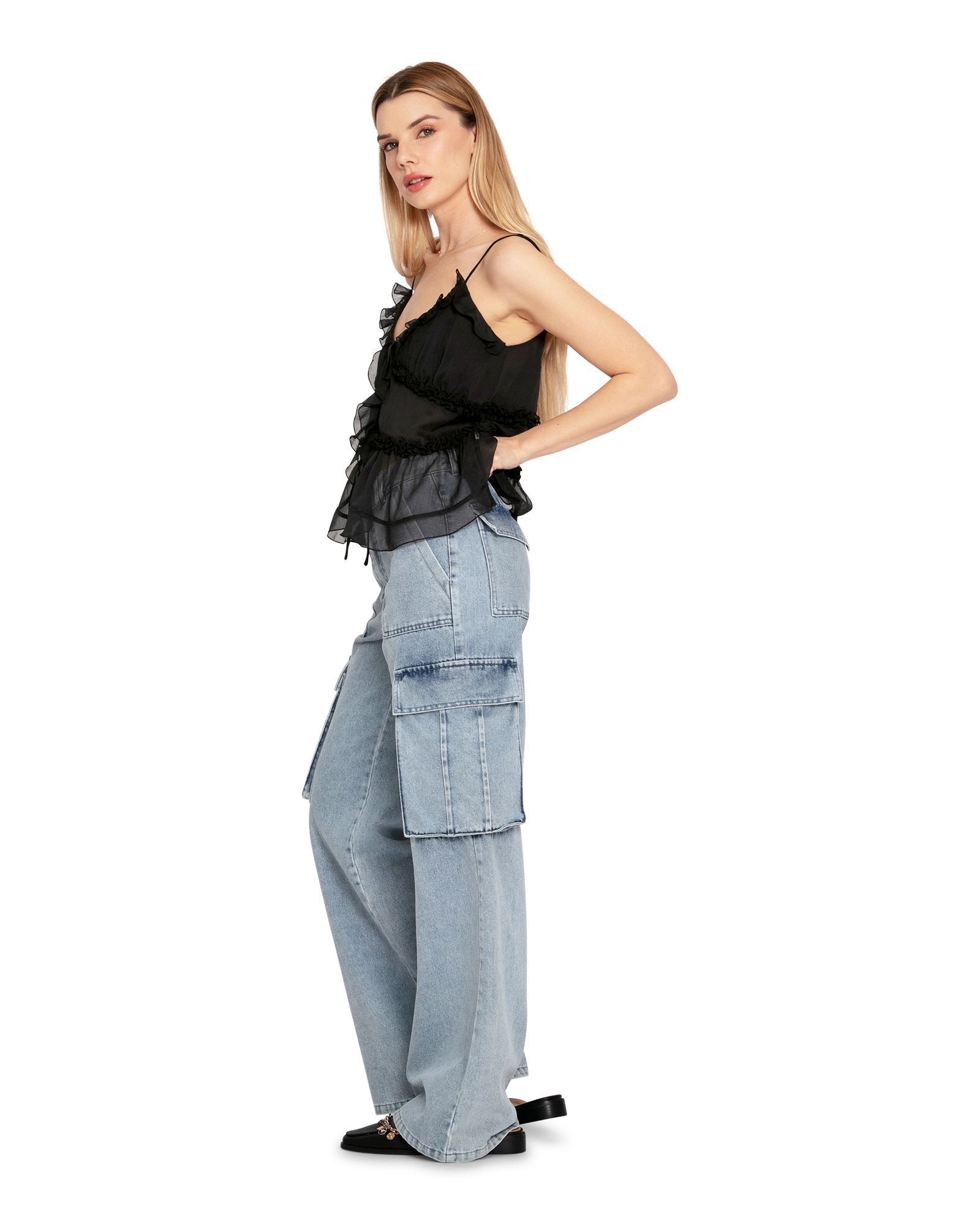 Belle & Bloom Womens Heart Of Glass Chiffon Cami