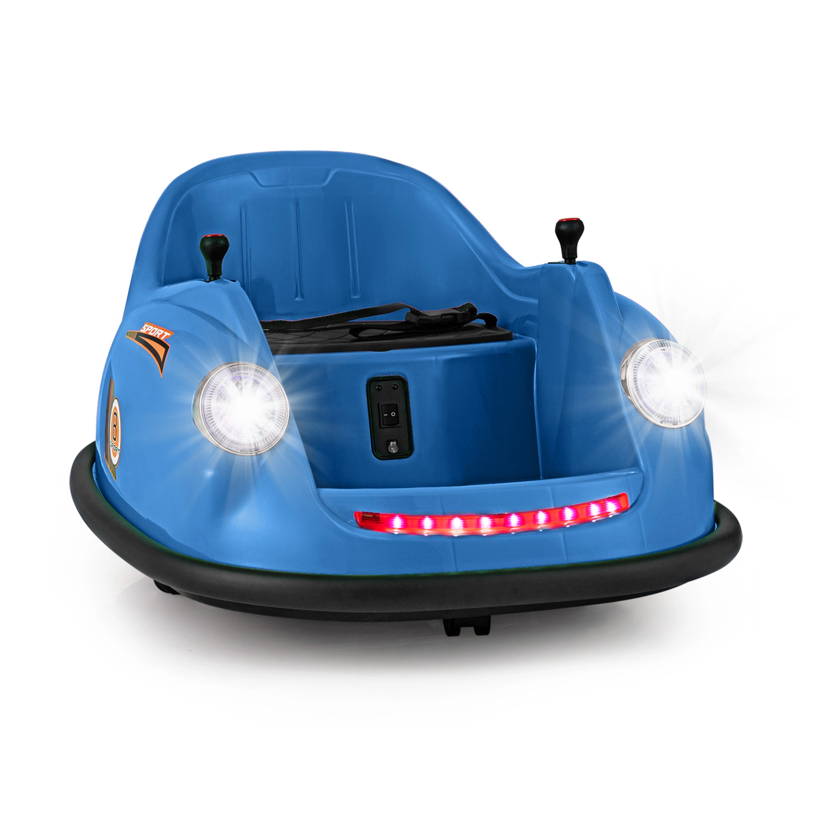 Hivvago 12V Electric Kids Ride on Bumper Car Battery Powered Bumping Car with Remote Control-Navy