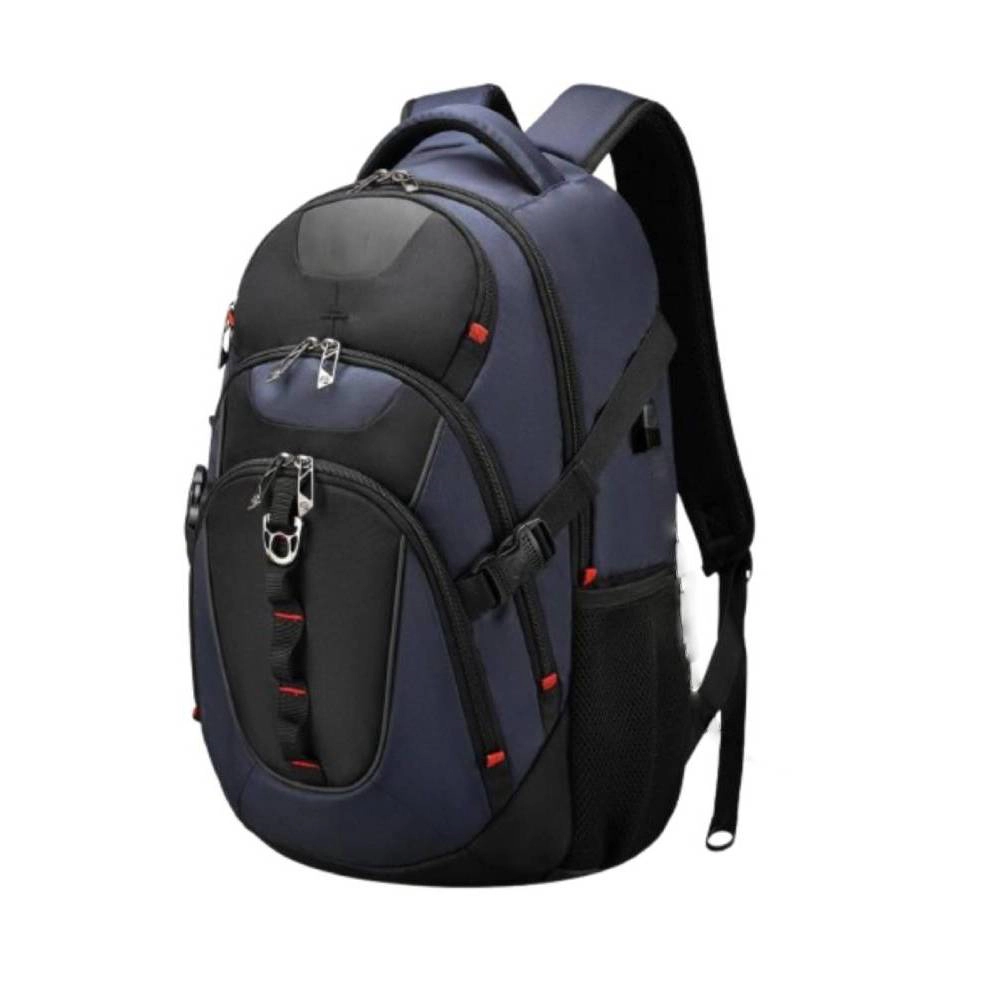 Clear Skye Unisex Black-Blue Water Repellent Travel Backpack