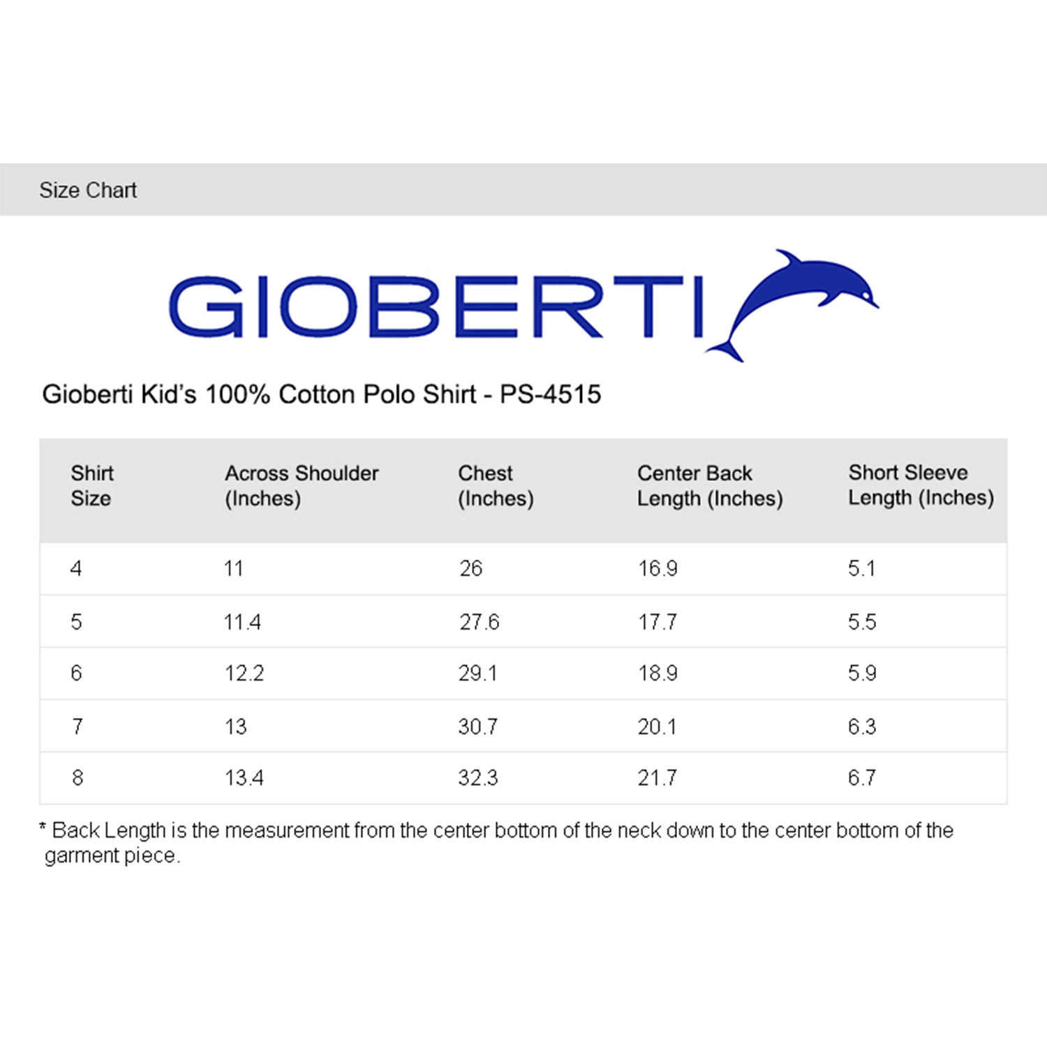 Gioberti Boy's 100% Cotton Polo Shirt