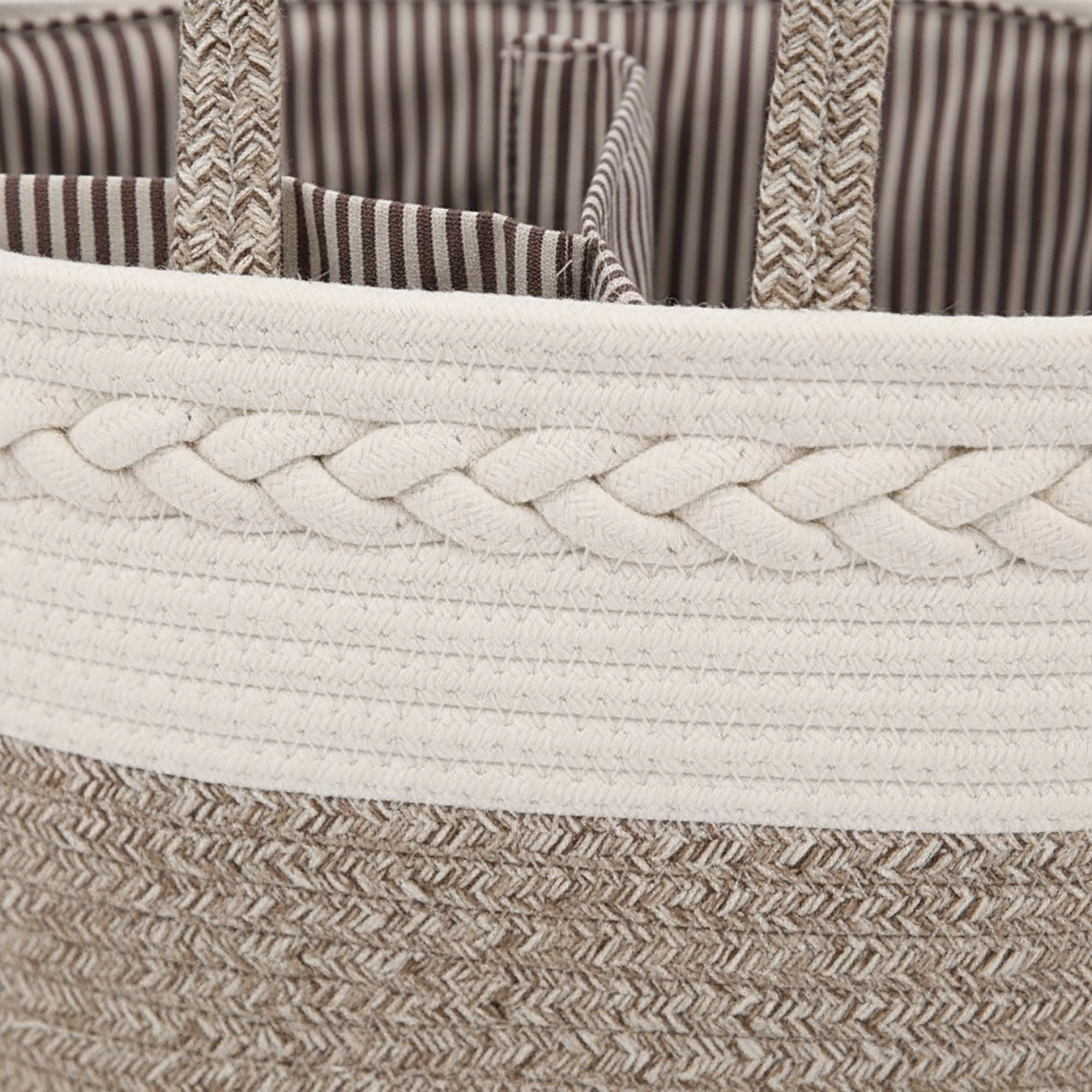 Alilang Unisex Woven Rope Storage Basket Organizer Bin Soft Cotton for Nursery Shelves Closet Organization