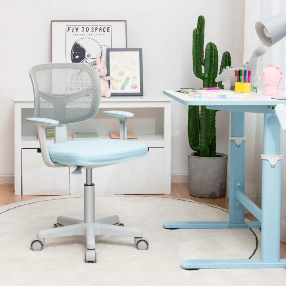Hivvago Adjustable Desk Chair With Auto Brake Casters For Kids
