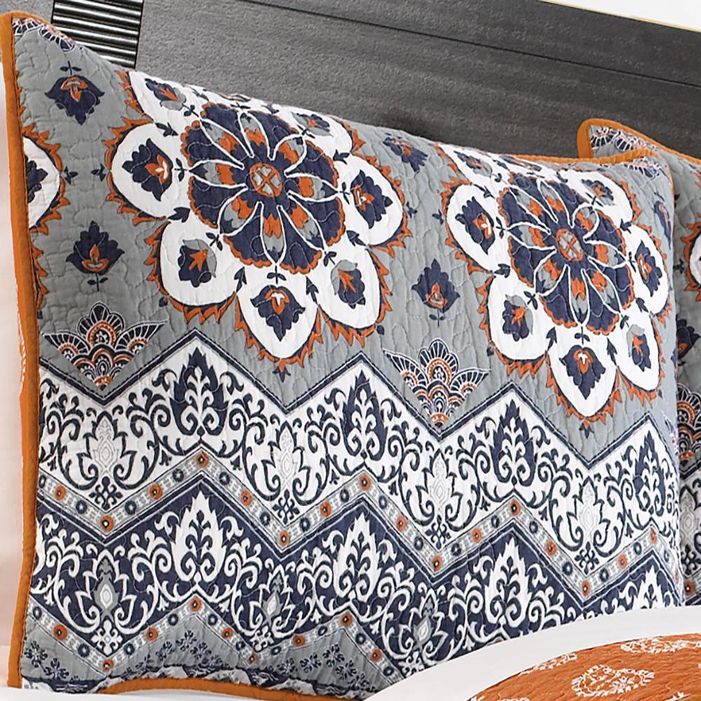 Greenland Home Fashion Medina Sham - King 20x36", Saffron
