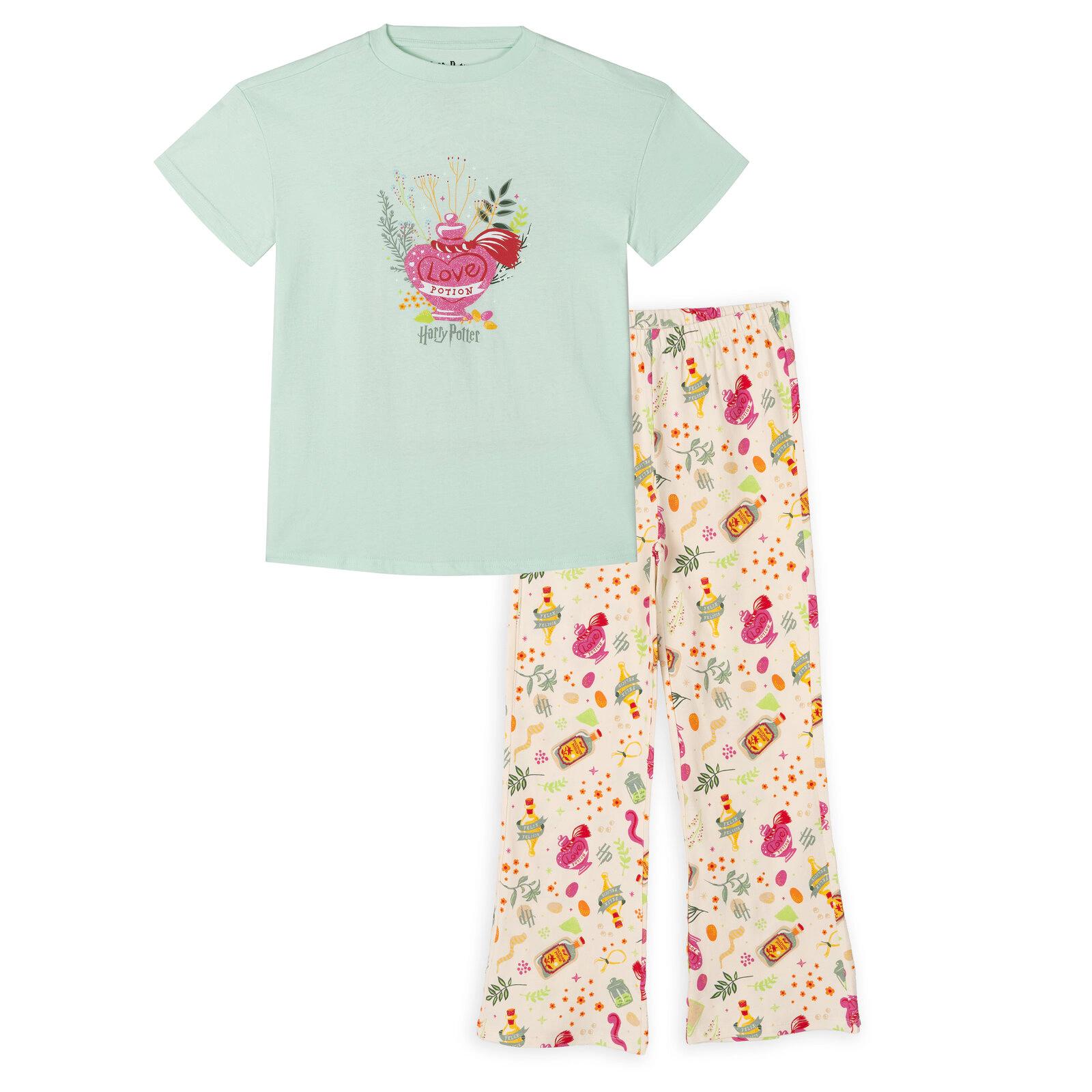 Harry Potter Girls' 2-Piece T-Shirt and Flare Leggings Set