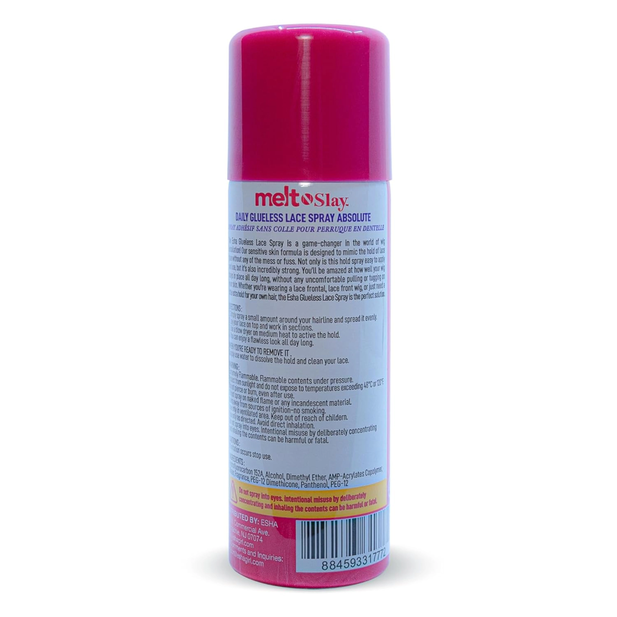 Esha Unisex Strong Hold Lace Wig Spray Melt N Slay Glueless Lace Spray