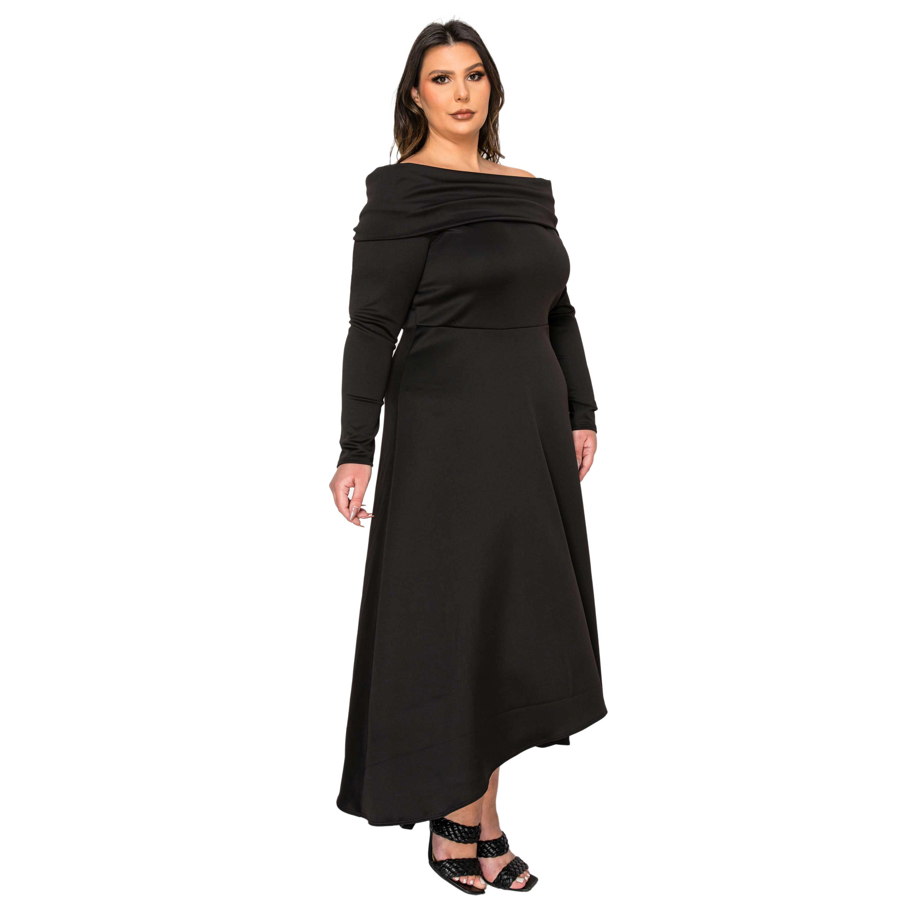 L I V D Women's Plus Lyra Off Shoulder Maxi Dress