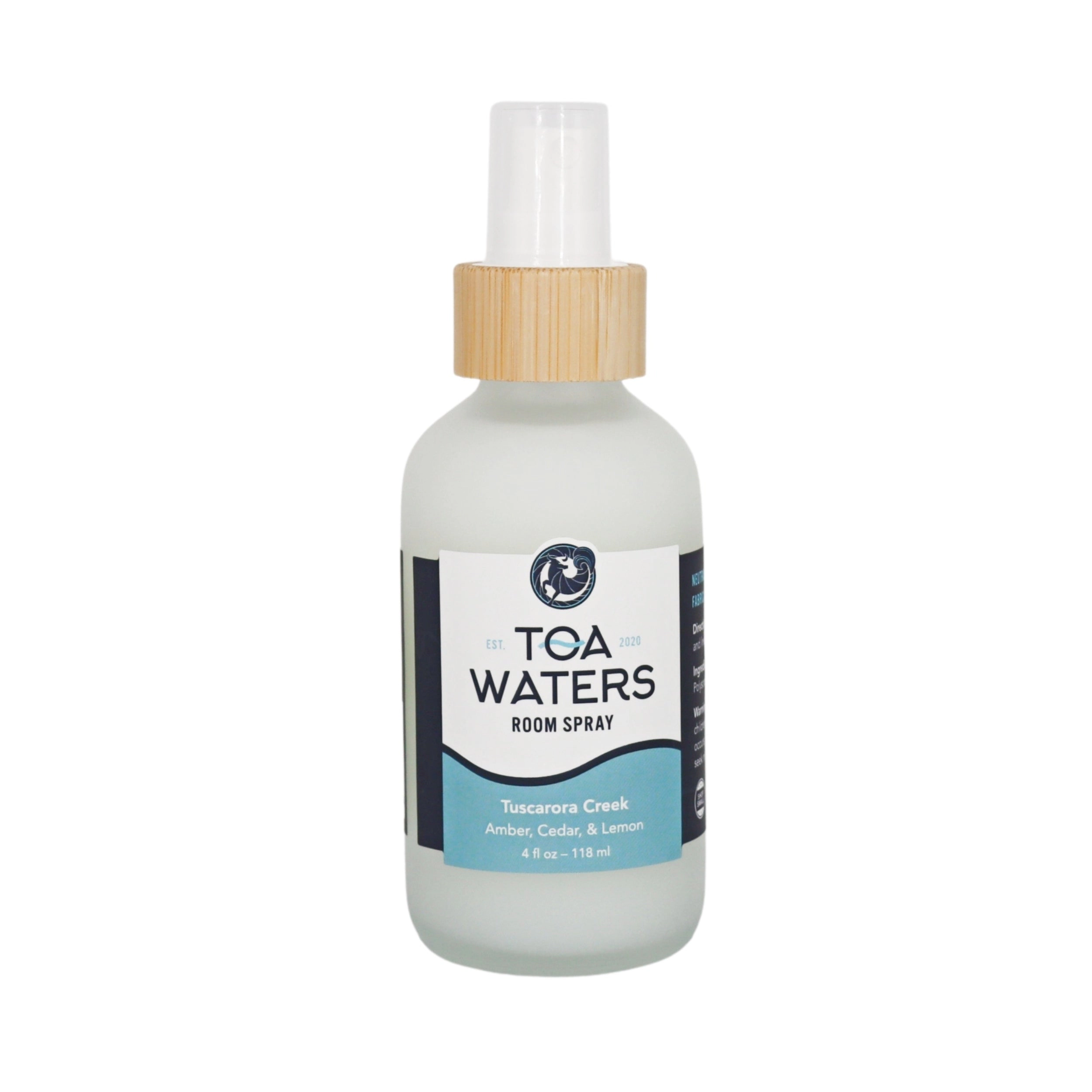 TOA Waters Room and Linen Spray - Tuscarora Creek - Amber, Cedar, and Lemon