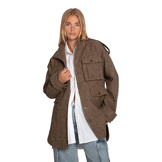 Belle & Bloom Womens All My Love Wool Overshirt