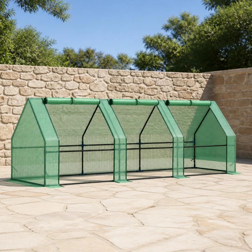 WOW PIONEER 9 Foot Steel Frame Walk-In Greenhouse