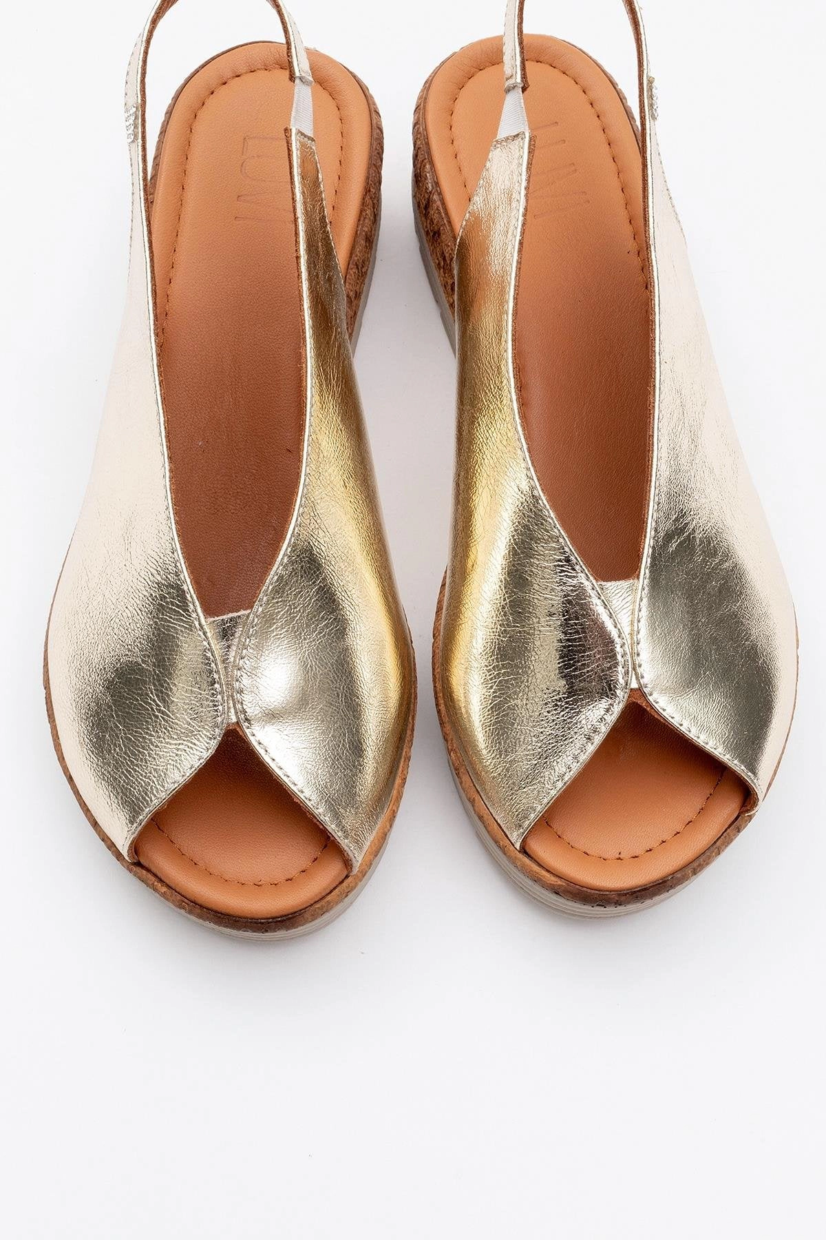 Forever & Always Womens Blom Leather Platform Sandals
