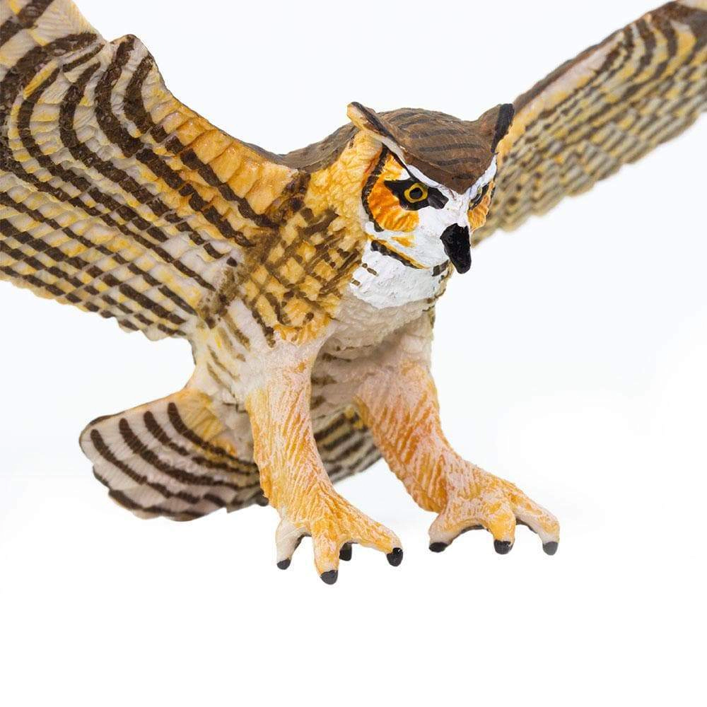 Safari Ltd. - Great Horned Owl Kids Toy Figure