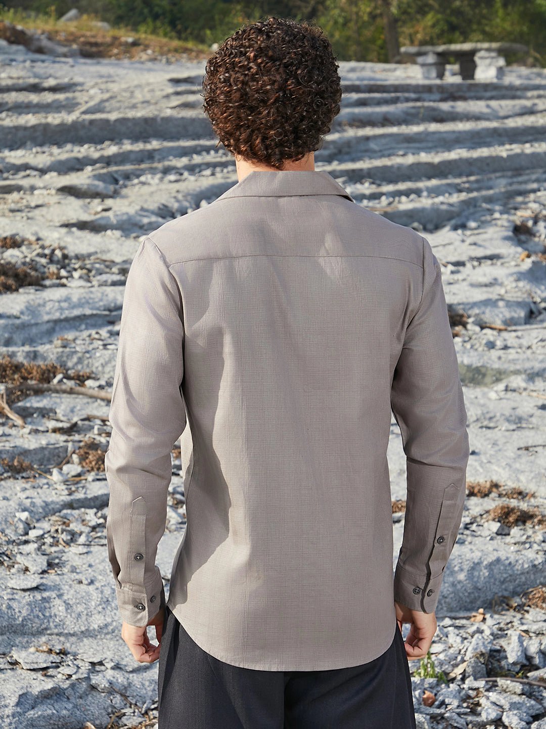 Cahoot Men's Solid Casual Shirt