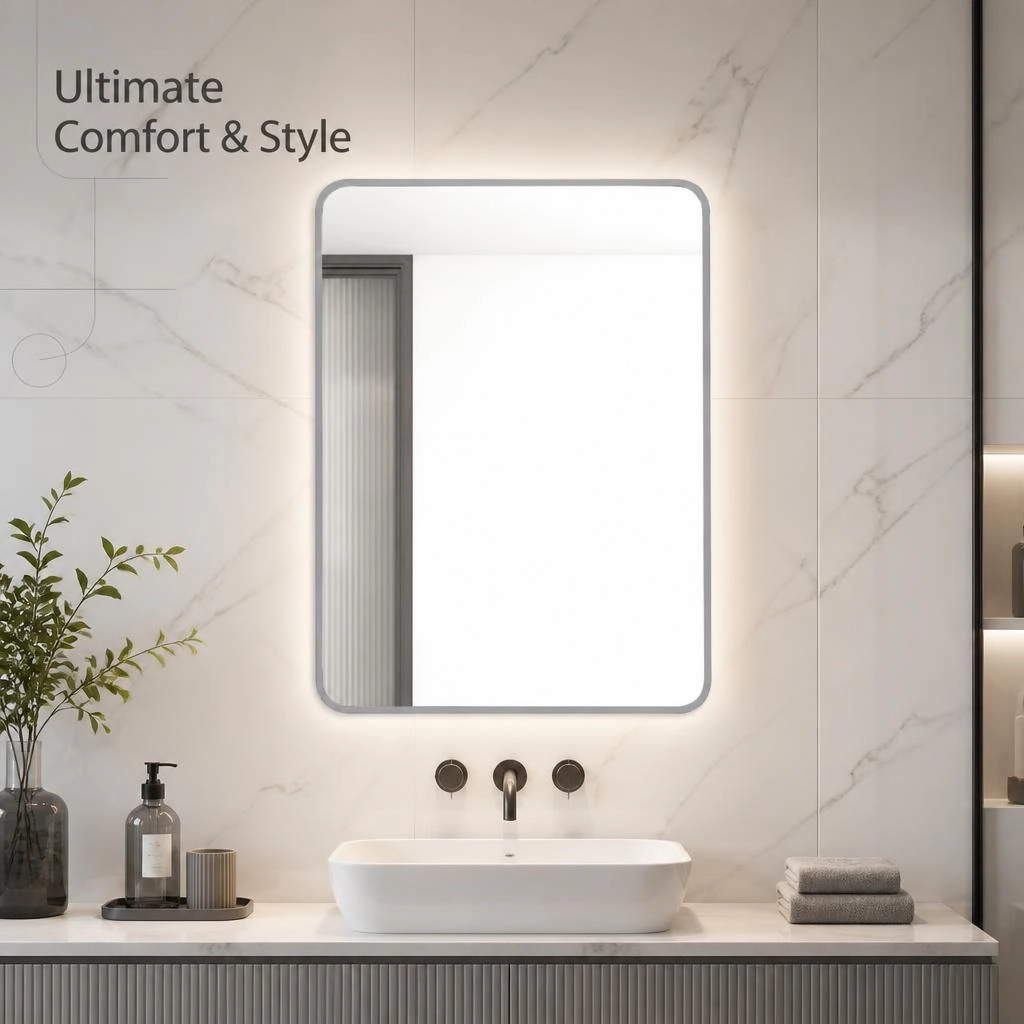 ELEMENT ACE Rectangular Wall Mounted Bathroom Vanity Mirror