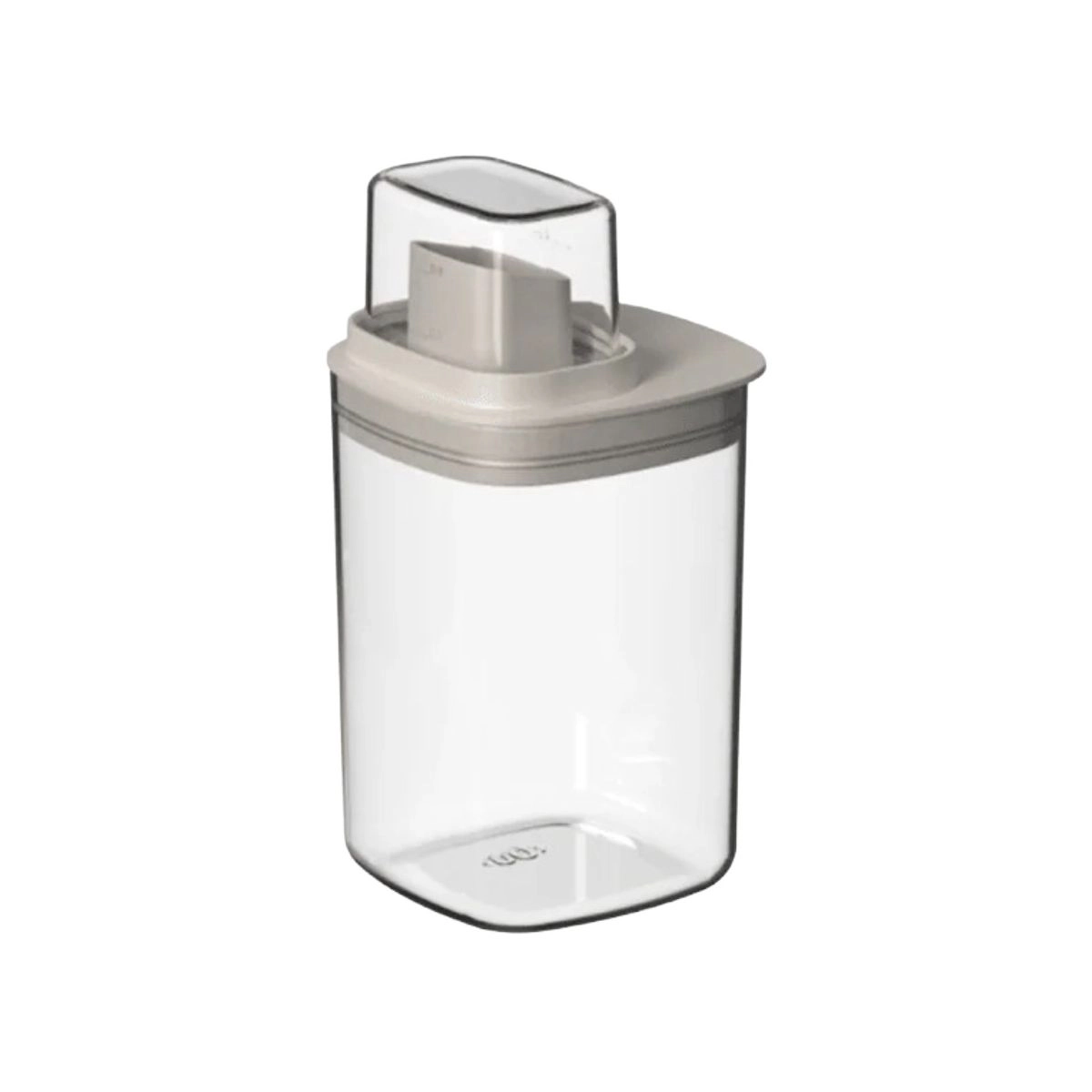 OU 34oz Liquid Soap & Laundry Detergent Dispenser, Clear Airtight Dispenser w Measuring Cap for Use