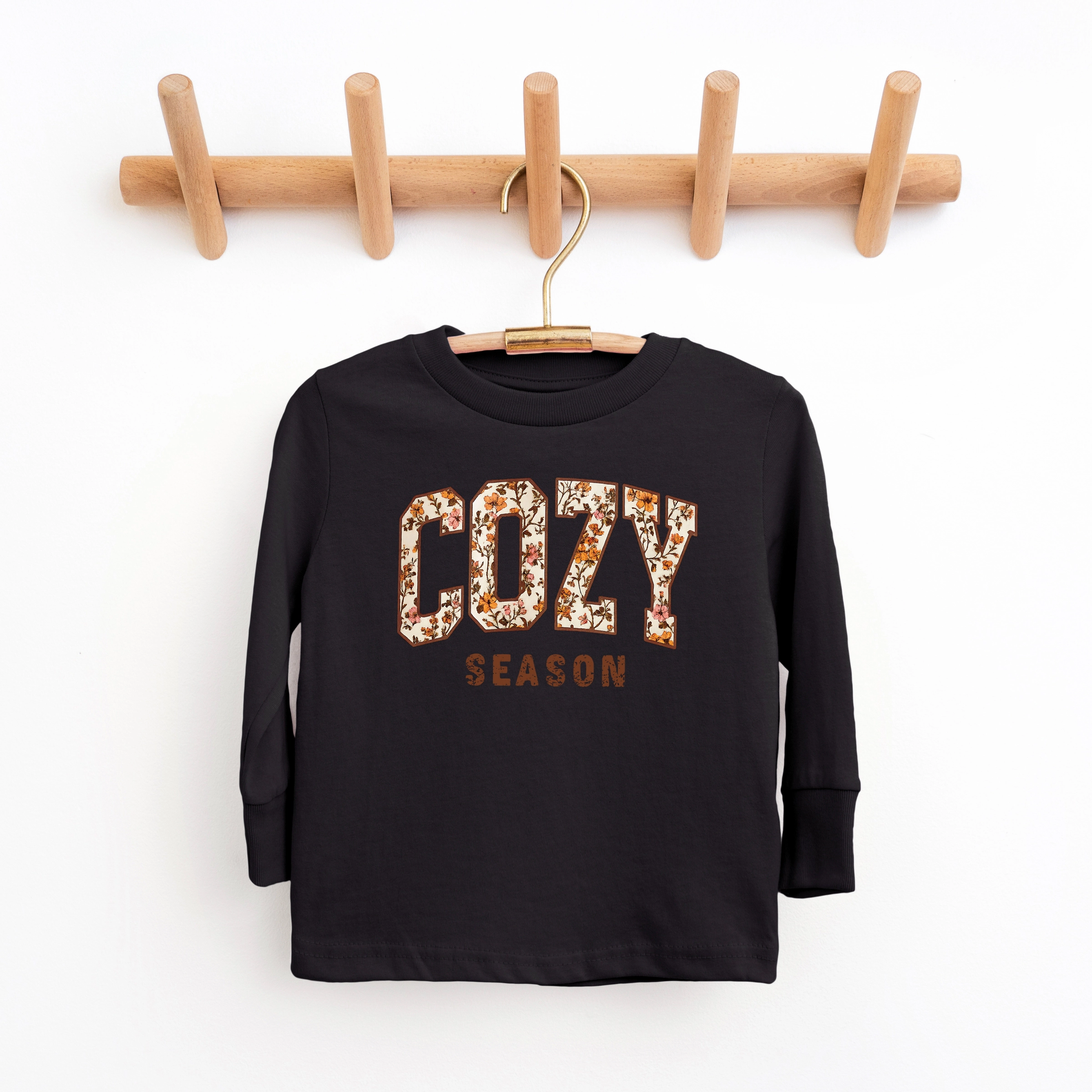 The Juniper Shop - Youth Long Sleeve Graphic T-Shirt Cozy Season Floral