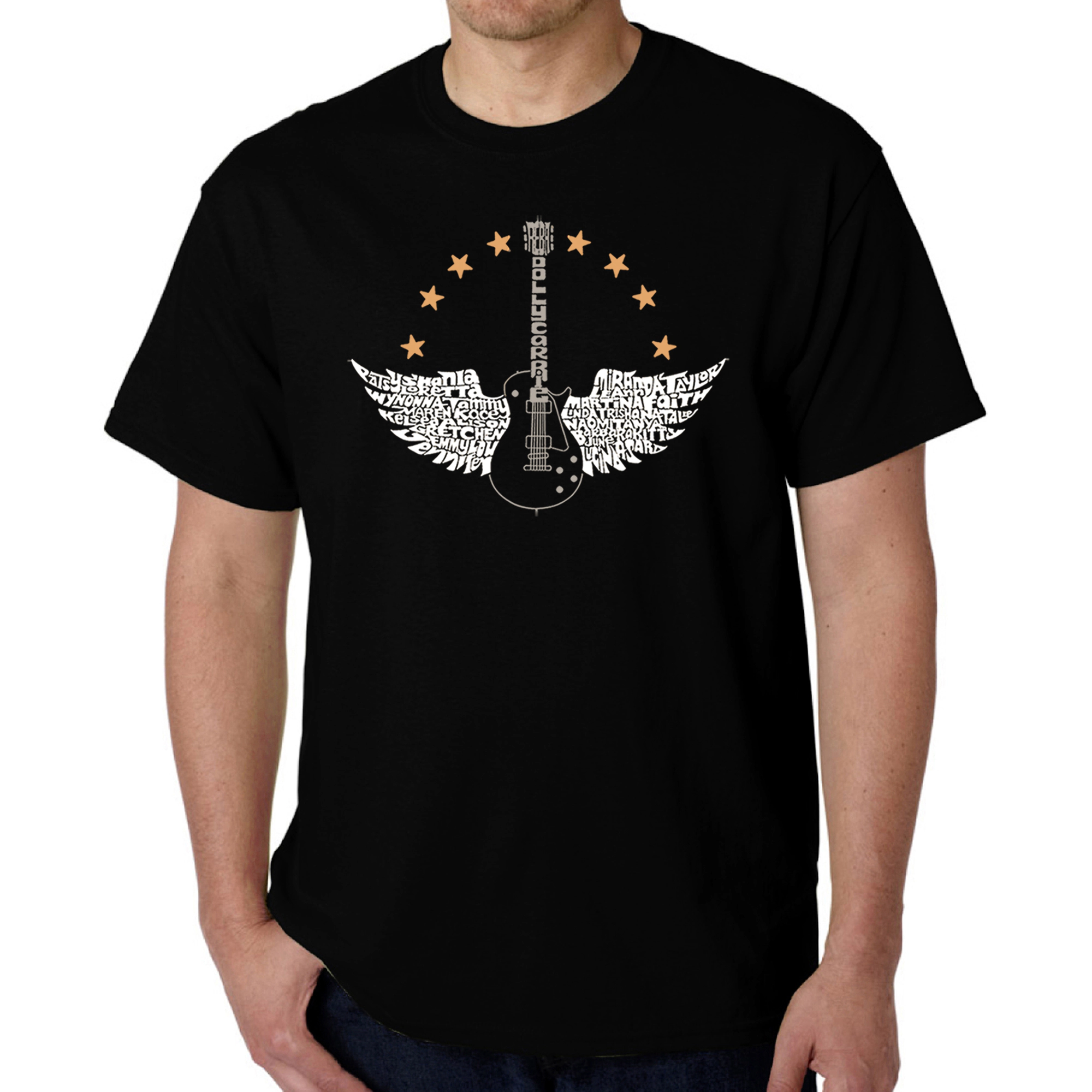 LA Pop Art Men's Word T-Shirt - Country Female Singers