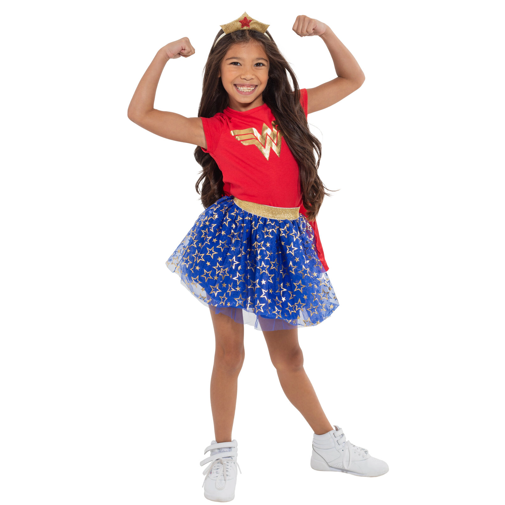 DC Comics Justice League Wonder Woman Girls' Cosplay Tee and Tutu Skirt Set
