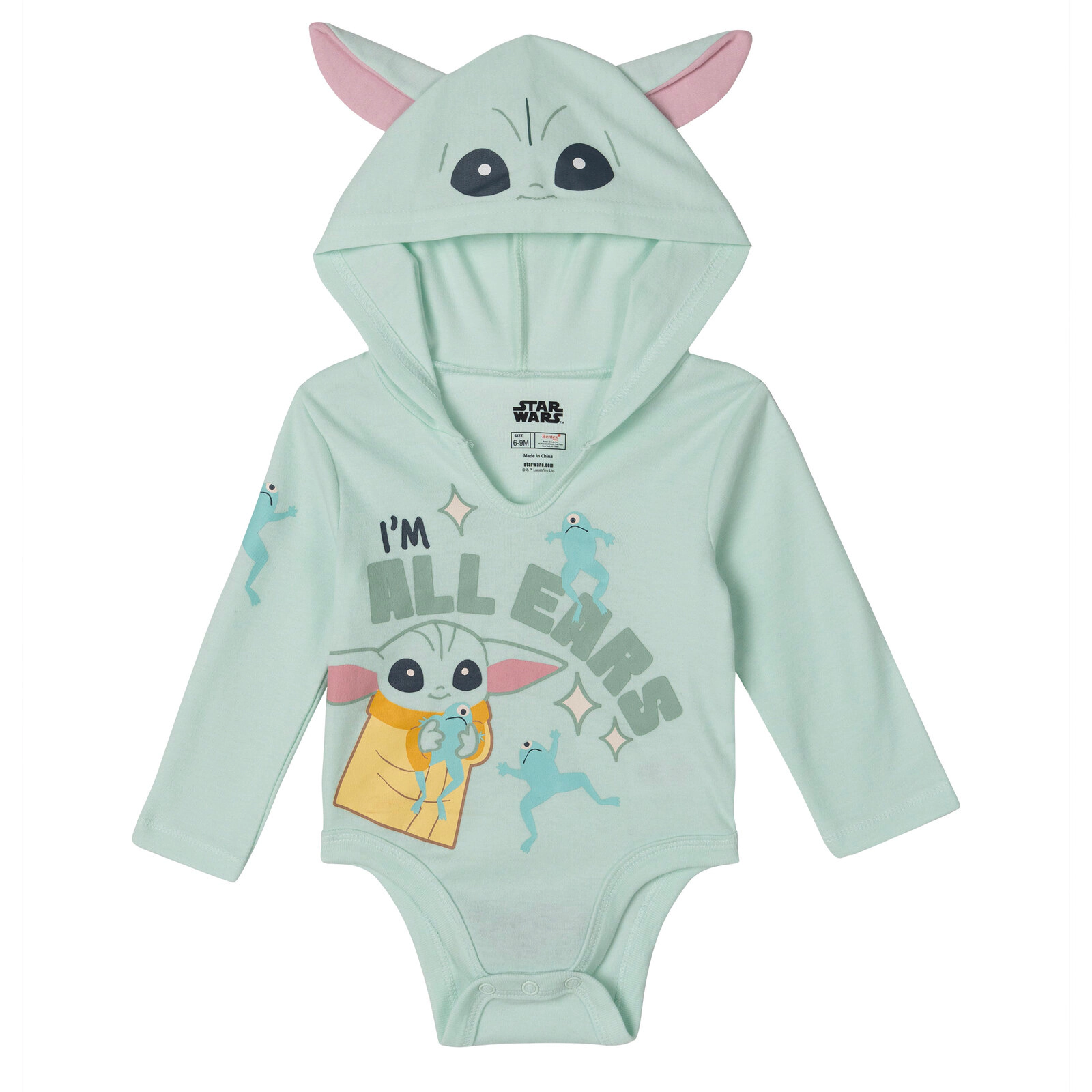 Star Wars Baby Boys' 3-Pack Cosplay Hooded Bodysuits