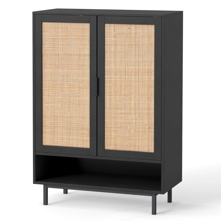 Hivvago 6-Tier Tall Shoe Cabinet with Double Doors