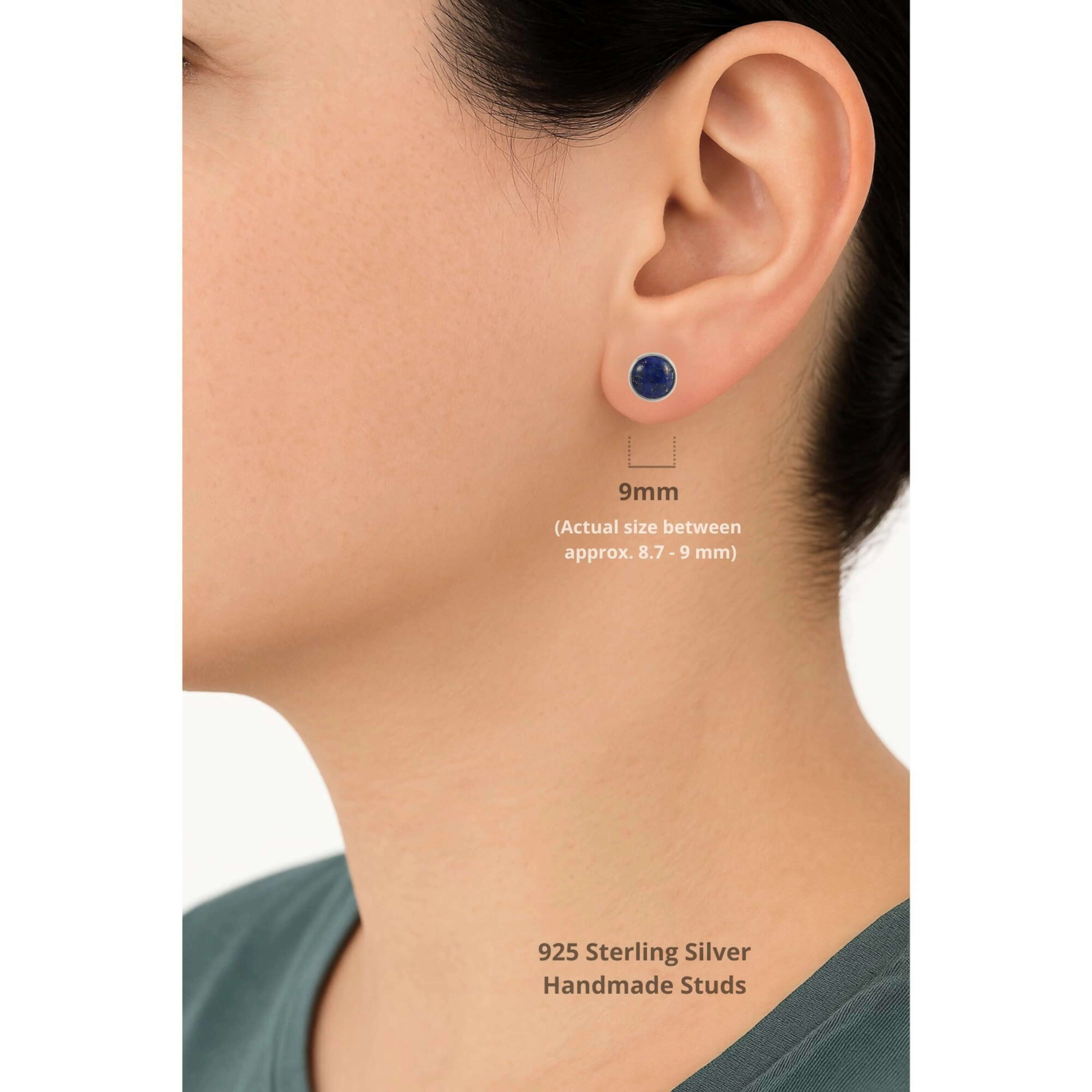Wear Sierra Unisex Sterling Silver Handmade Stud Earrings