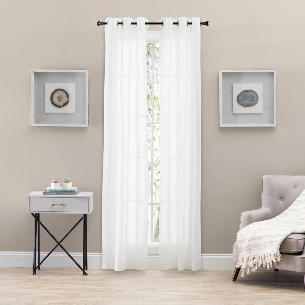 Ellis Curtain Tranquility Grommet Top Grommet Top Pairs - 80x84, Natural