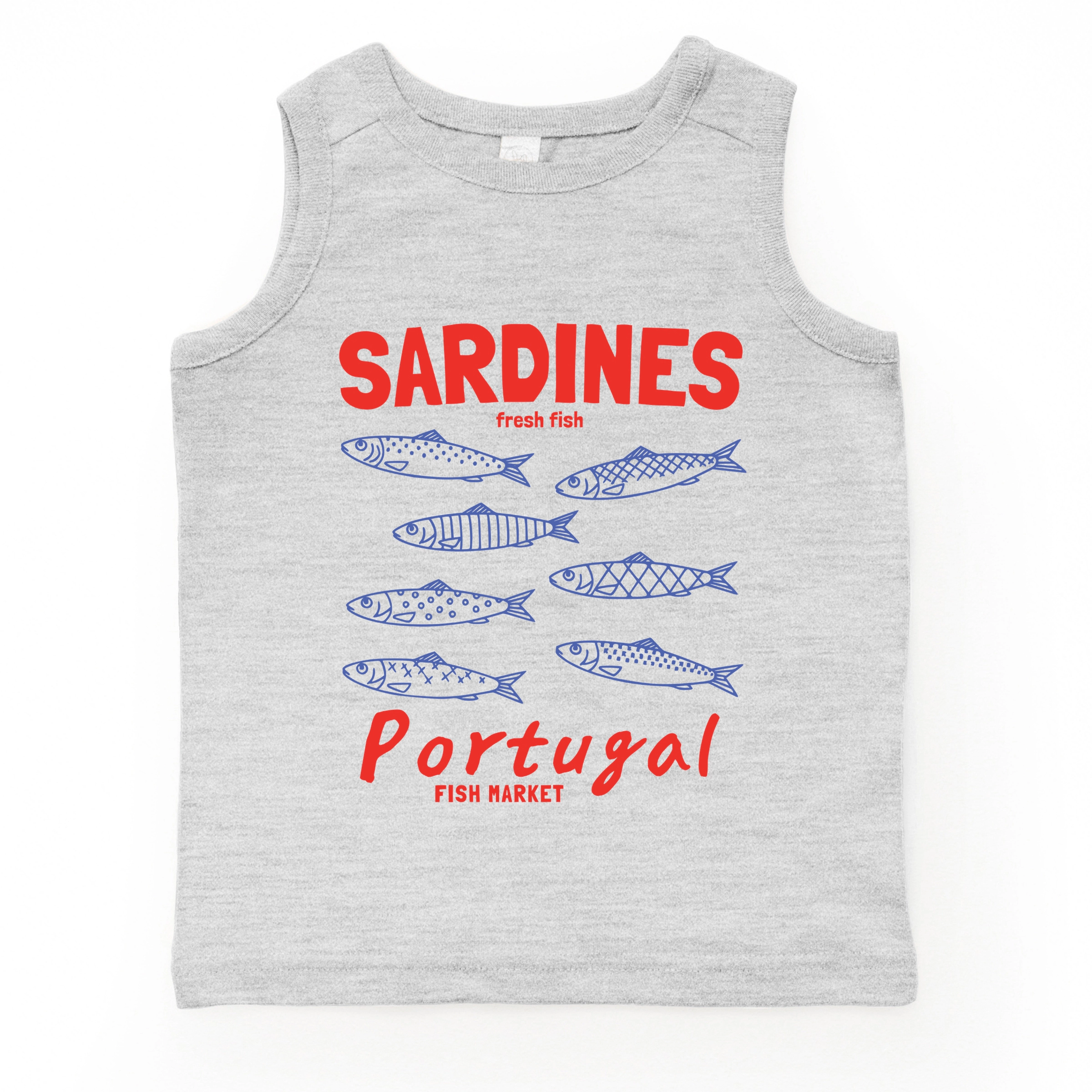 The Juniper Shop - Sardines Portugal Fish Market Youth Tank Top