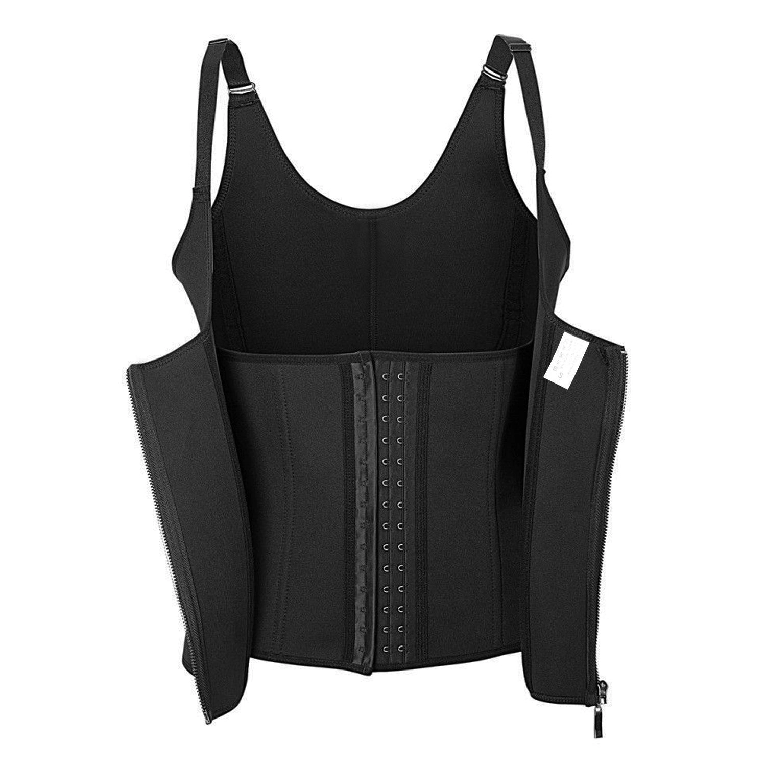 GBruno Zippered Waist Trainer Corset With Straps