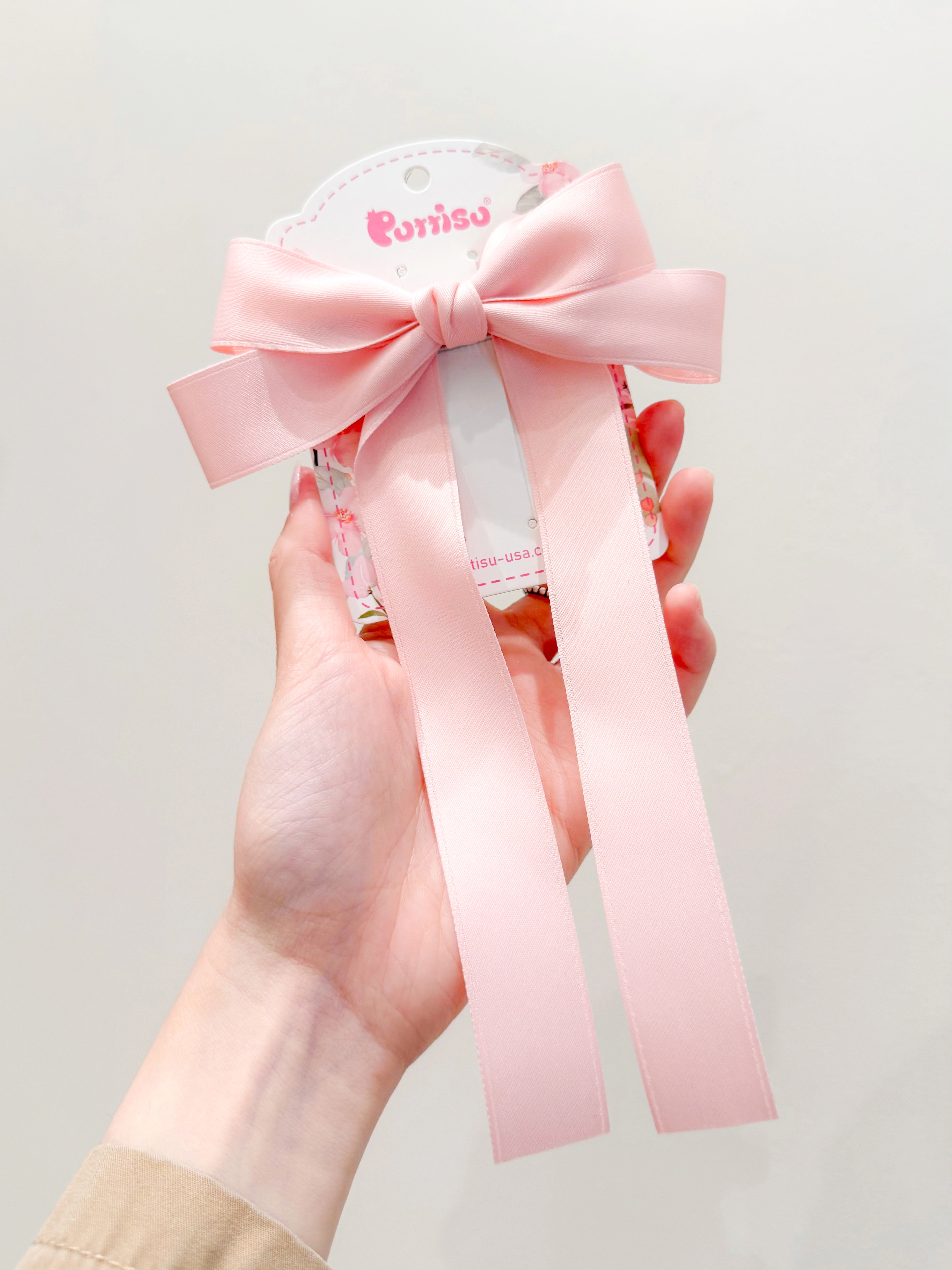 Puttisu Girls Classic Long Ribbon Bow Clip Gift Set
