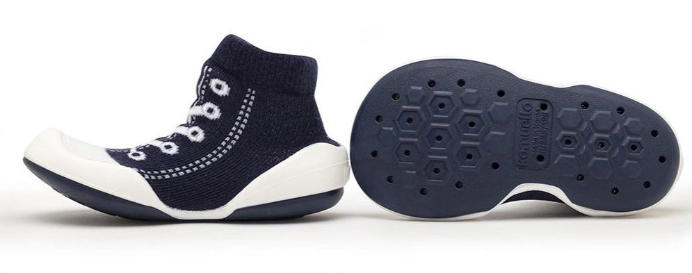 Komuello Toddler Girl Boy First Walk Sock Shoes Sneakers