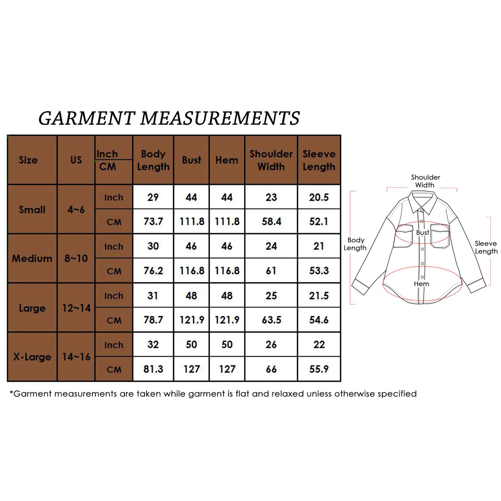 Anna-Kaci Women's Plaid Shacket Jacket Button Down Fall Shirts Coat