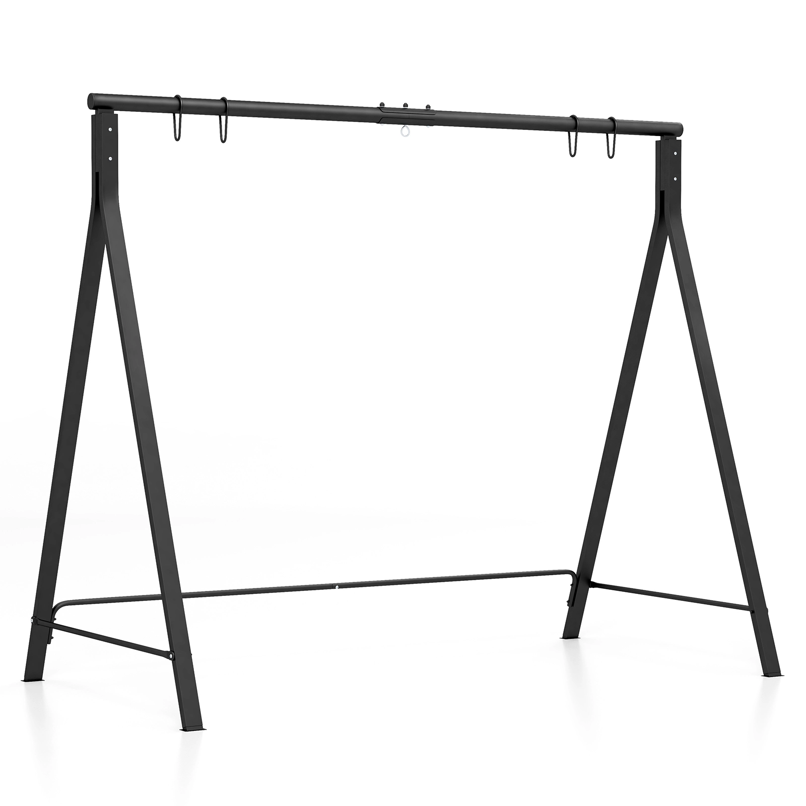SUGIFT Black 350-Lb 83-In Metal A-Frame Swing Stand