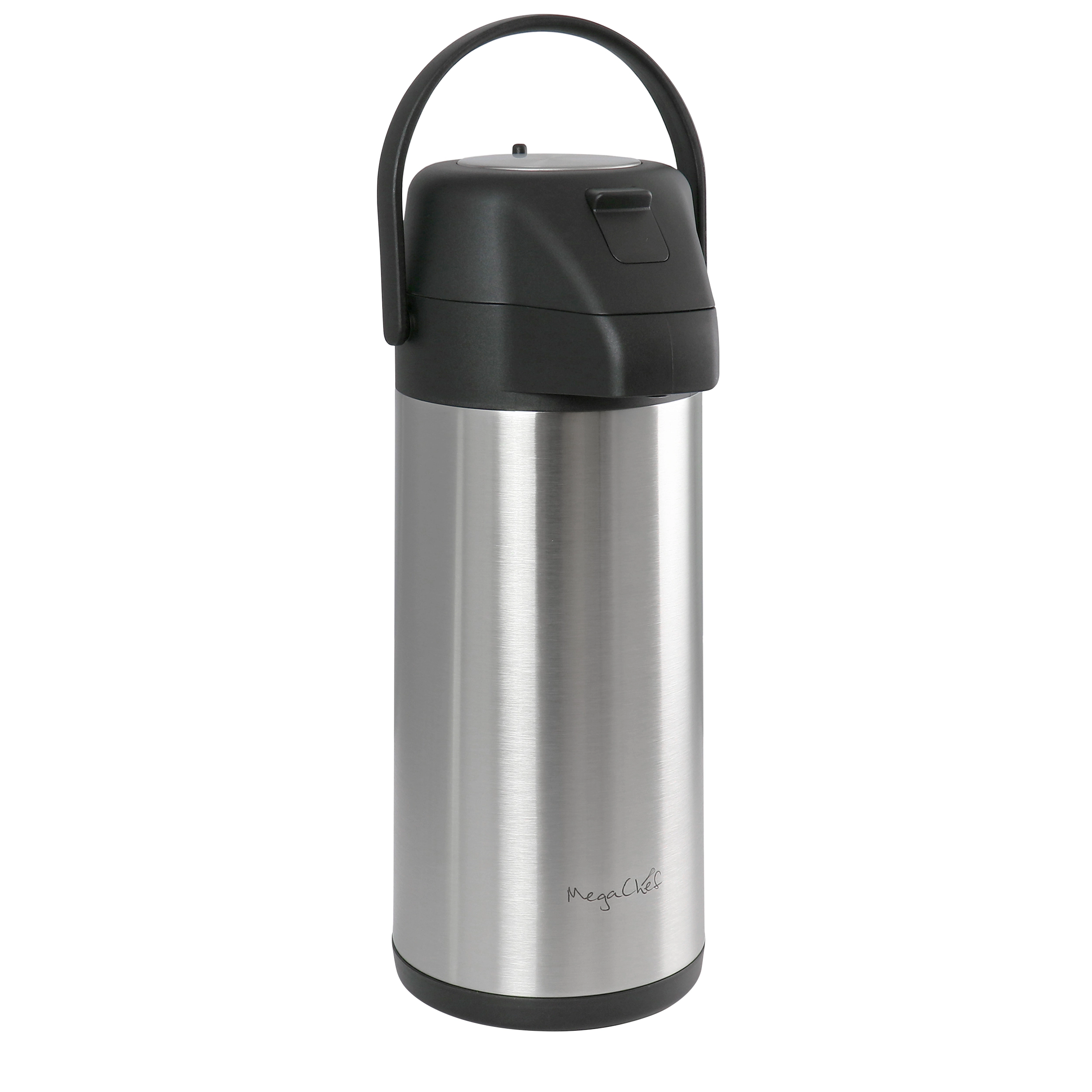 MegaChef 3.17 Quart Stainless Steel Vacuum Body Pump Cap Air Pot