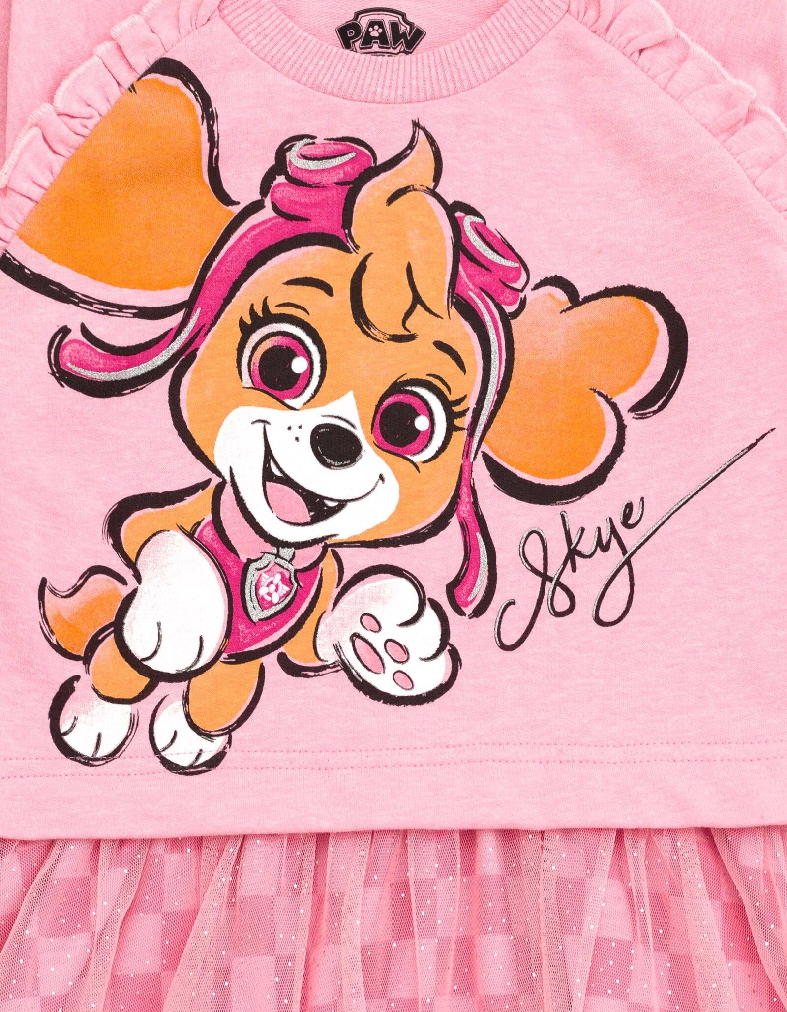 Paw Patrol Skye Girls' Glitter Tutu Dress